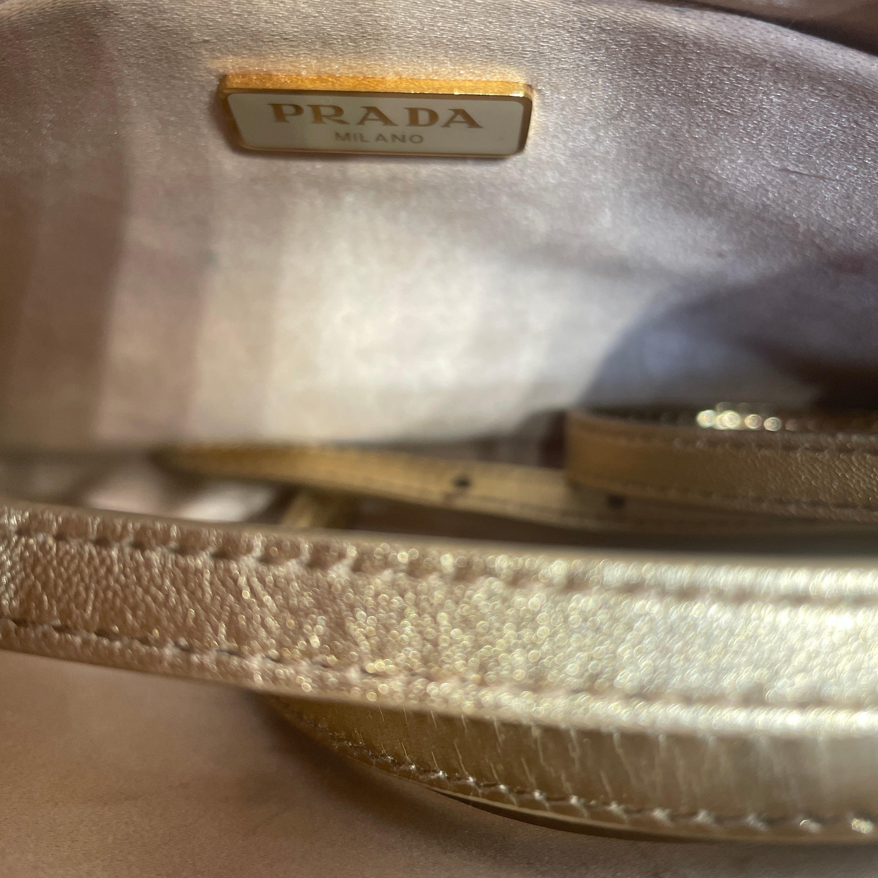 PRADA/Hand Bag/GLD/RHINESTONES view 5