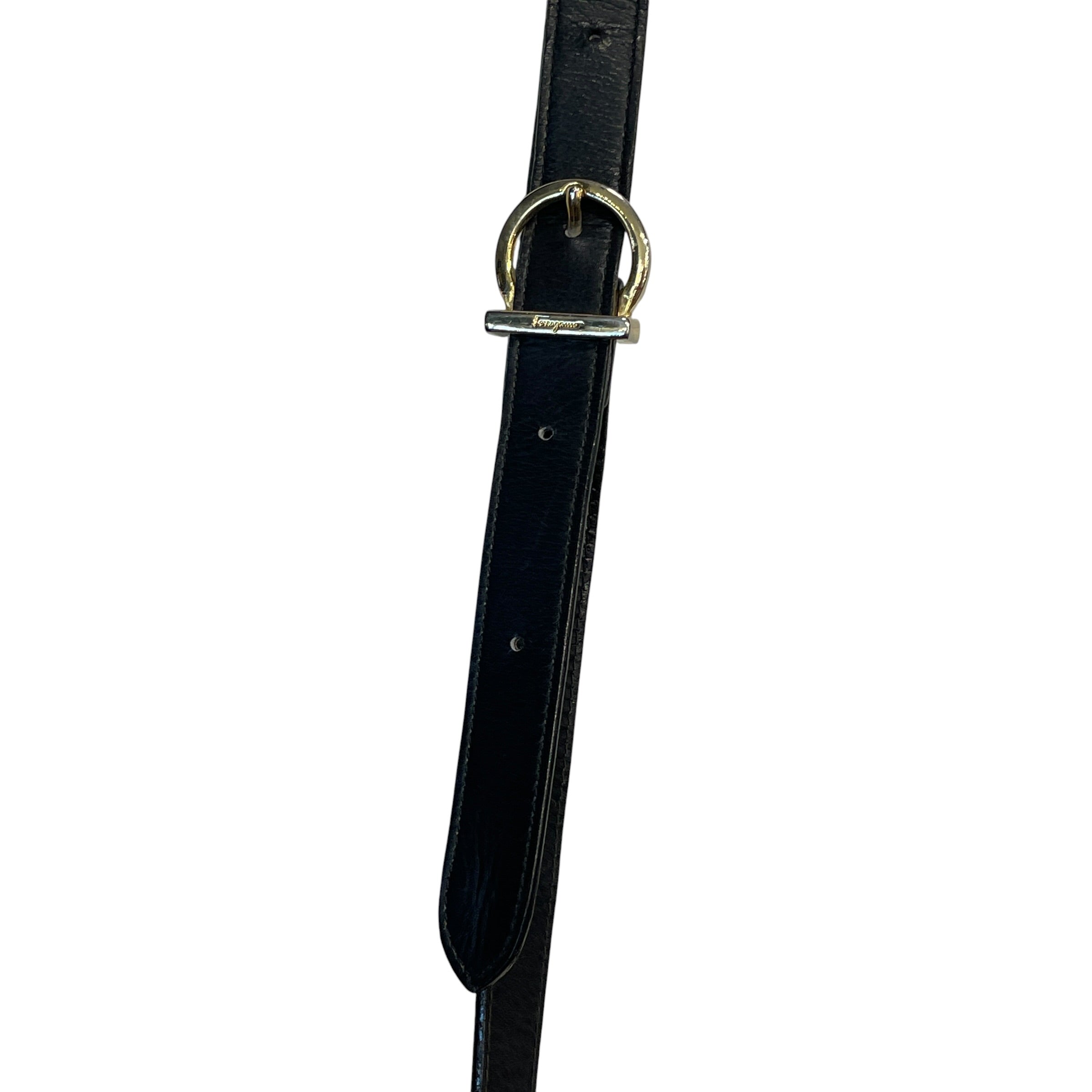 Salvatore Ferragamo/Bag/Leather/BLK/GANCINI GOLD HARDWARE view 3
