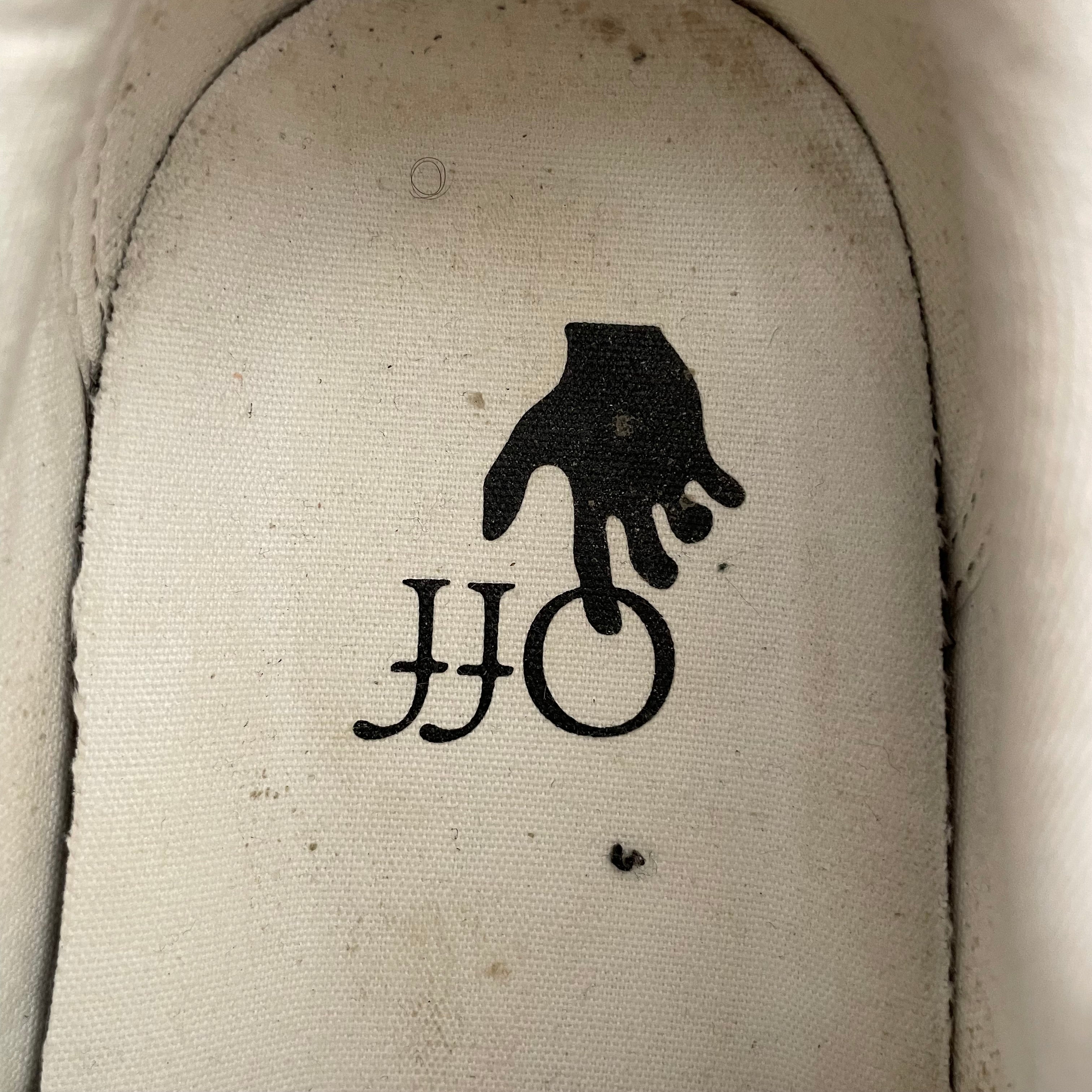 OFF-WHITE/Low-Sneakers/EU 46/WHT/vulcanized canvas low top view 5