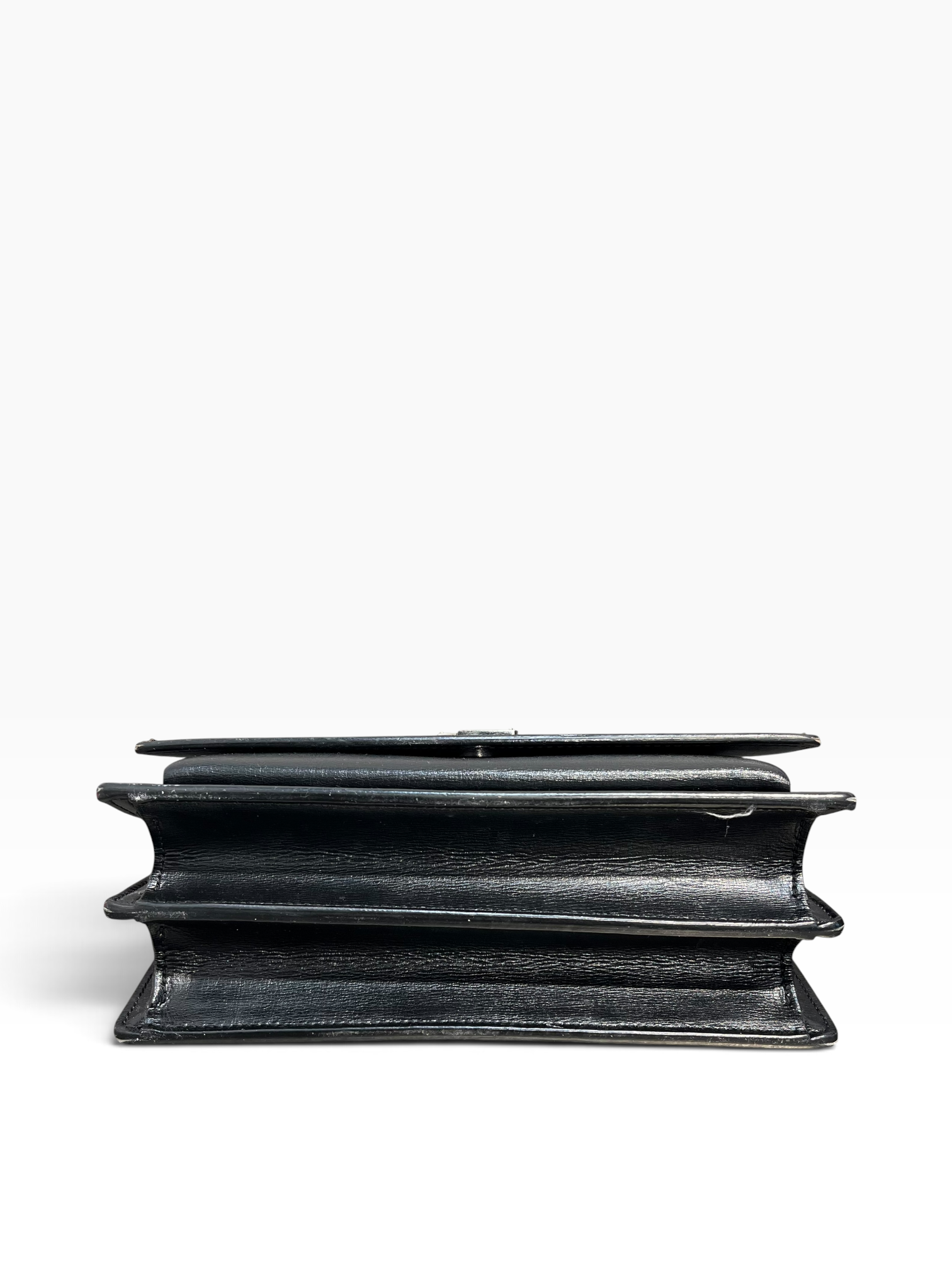 YVES SAINT LAURENT/Bag/Faux Leather/BLK/MEDIUM SUNSET BAG view 3