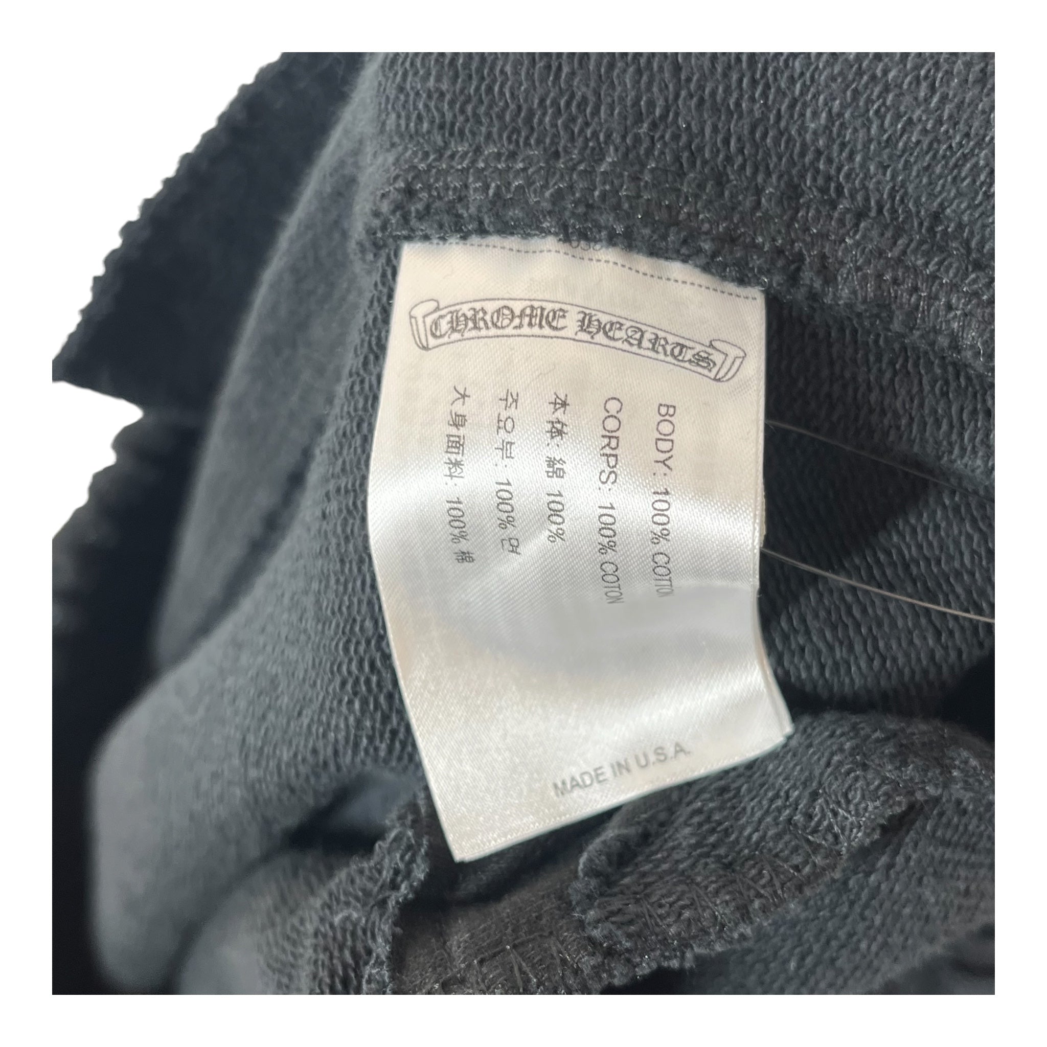 CHROME HEARTS/Pants/M/Cotton/BLK/All Over Print/Cemetery All Over Sweat Pants view 3