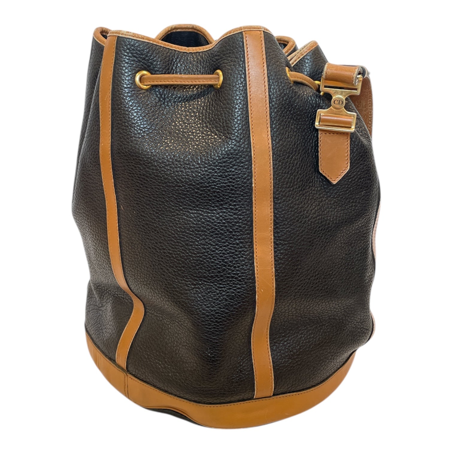 Christian Dior/Bag/Leather/BLK/bucket bag view 1