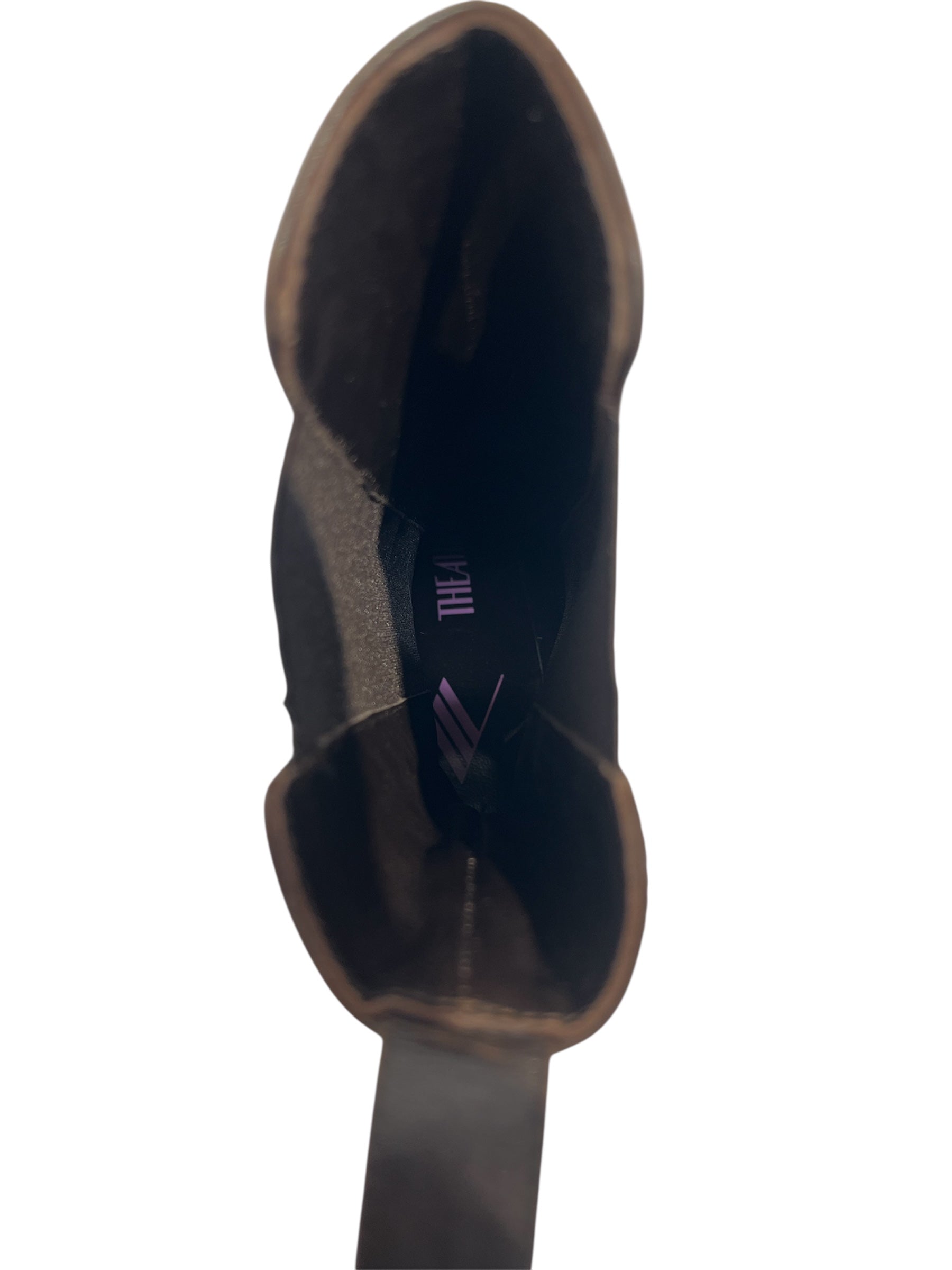 THE ATTICO/Chelsea Boots/EU 37/Leather/BRW/triangle heel chelsea boot view 4
