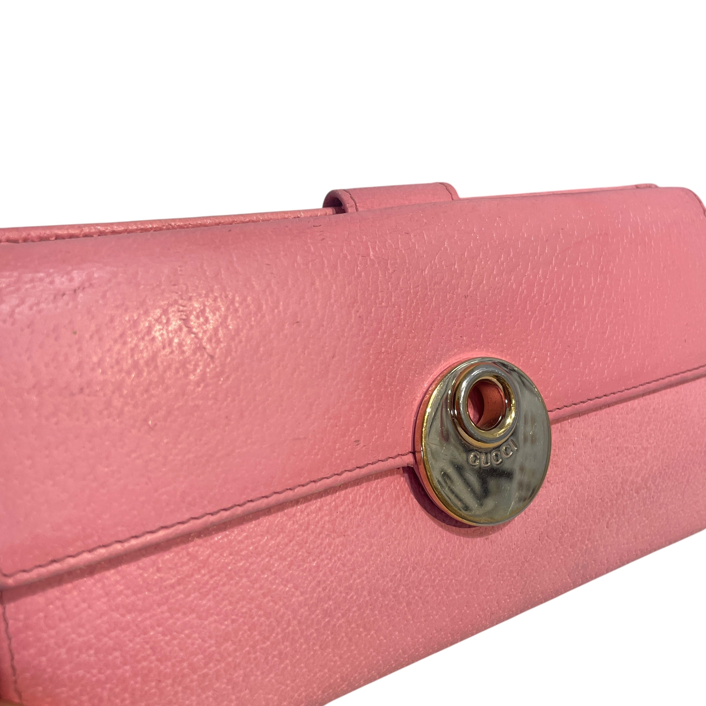 GUCCI/Wallet/Leather/PNK/L's/Gucissima Crossbody Bag view 4