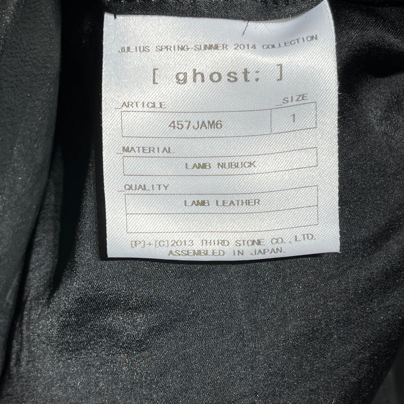 JULIUS/Jacket/1/Leather/BLK/GHOST SS 2014
