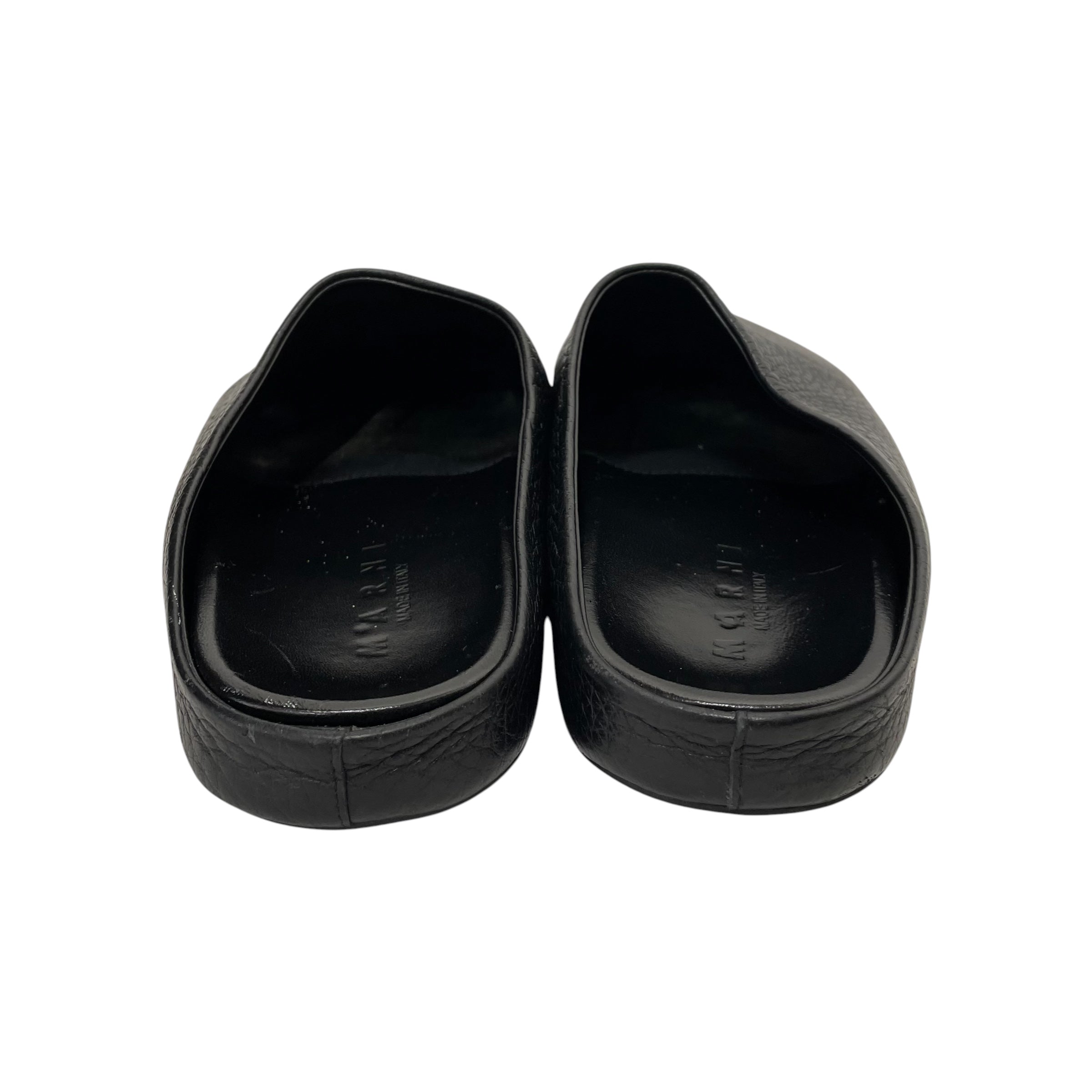 MARNI/Sandals/EU 41/Leather/BLK/LEATHER CLOGS view 4