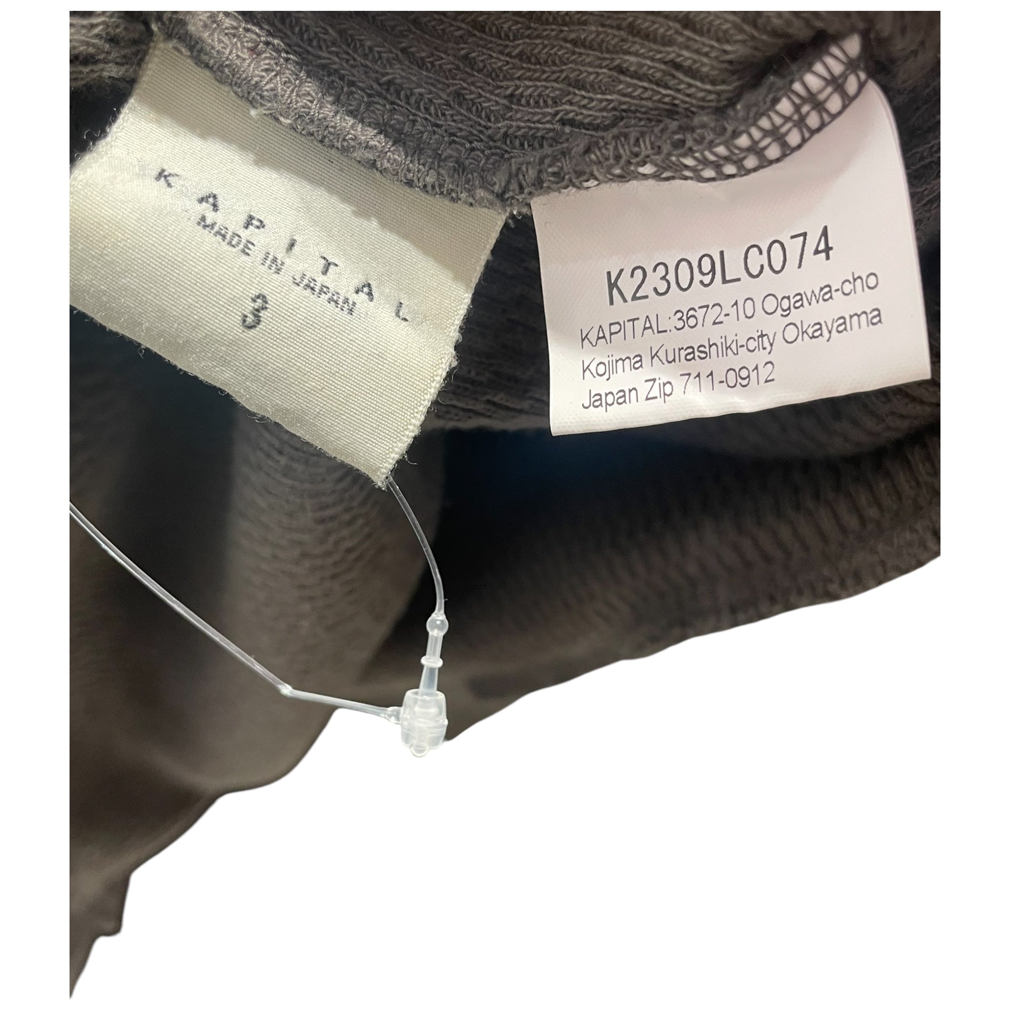 KAPITAL/LS T-Shirt/3/Cotton/GRY/peace turtle neck view 4