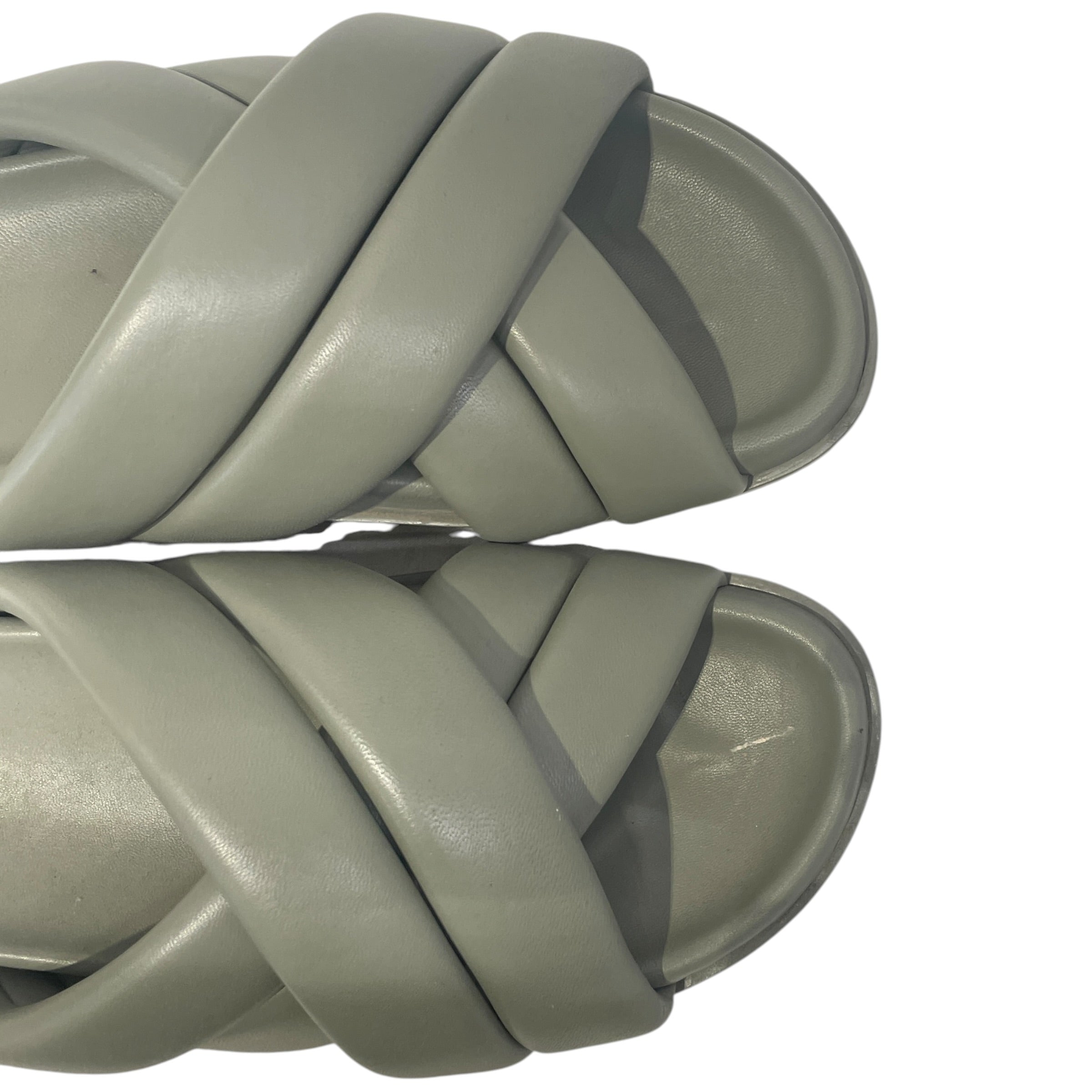 ANINE BING/Sandals/US 7.5/Leather/GRN/Lizzie view 4