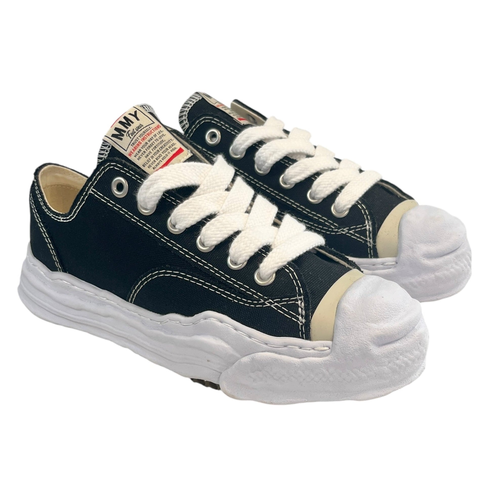 MIHARA YASUHIRO/Low-Sneakers/EU 41/Cotton/BLK/AO5FW702 view 1
