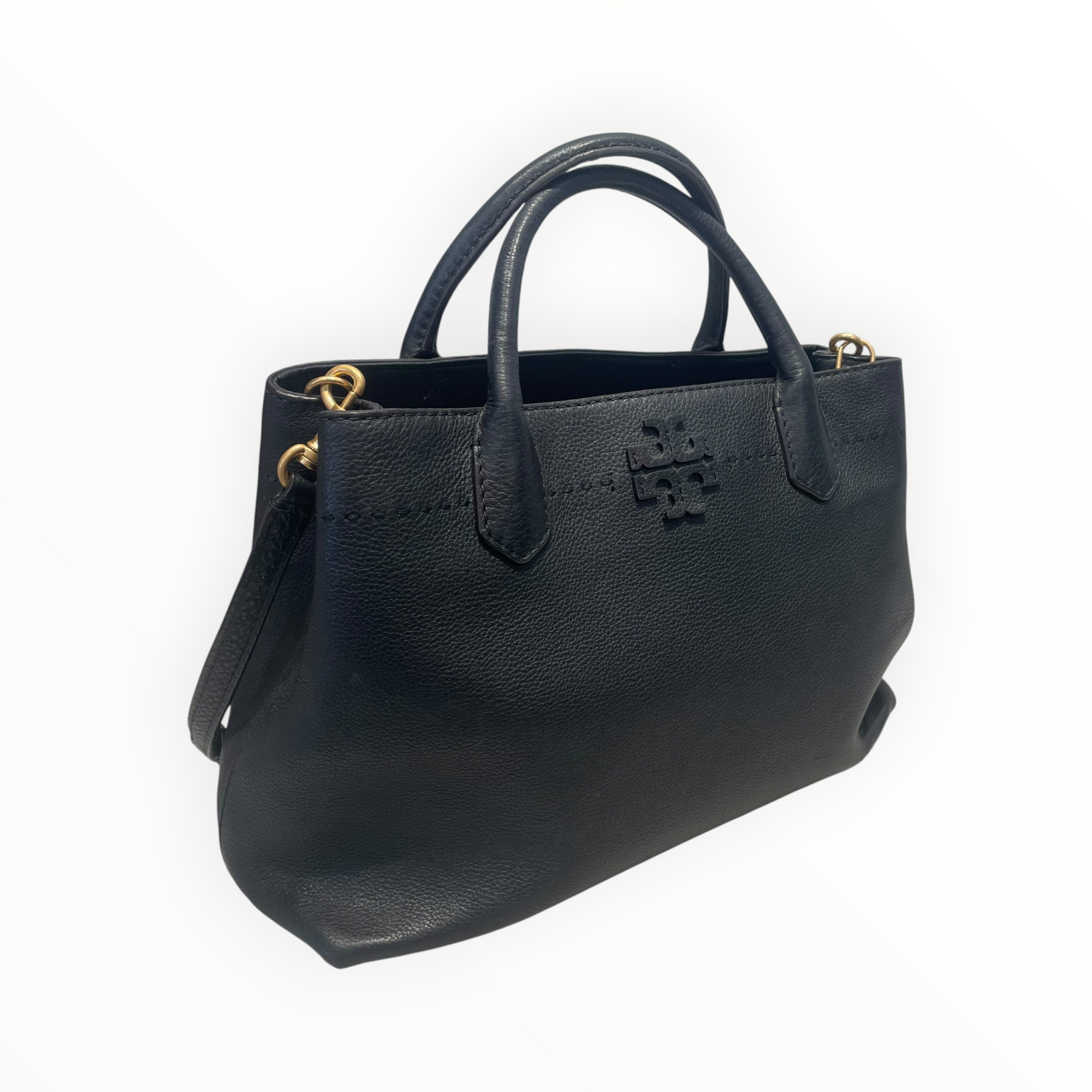 TORY BURCH/Tote Bag/Leather/BLK/McGraw Slouchy view 6