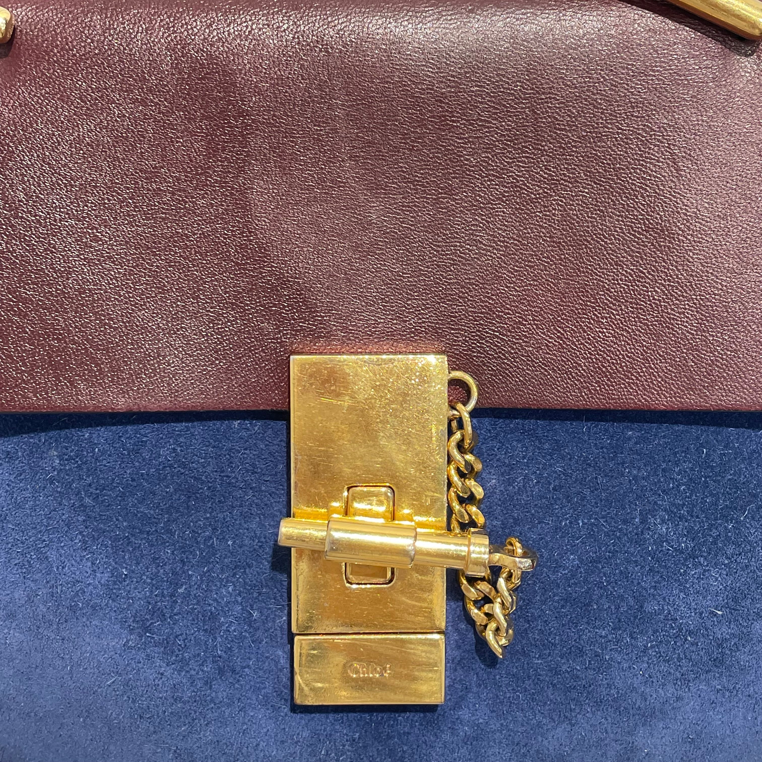 Chloe/Bag/Suede/BRD/Drew cross body view 3