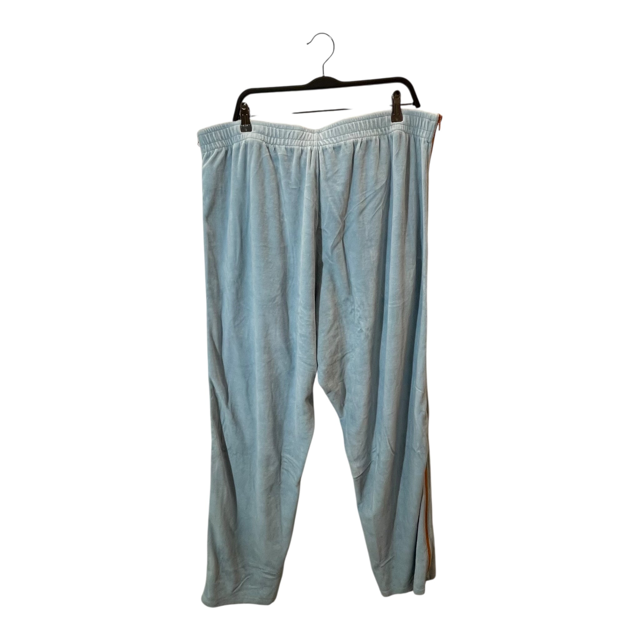 DENIM TEARS/Pants/XXL/Velour/BLU/Stripe/ZIPPERS DOWN SIDE view 2