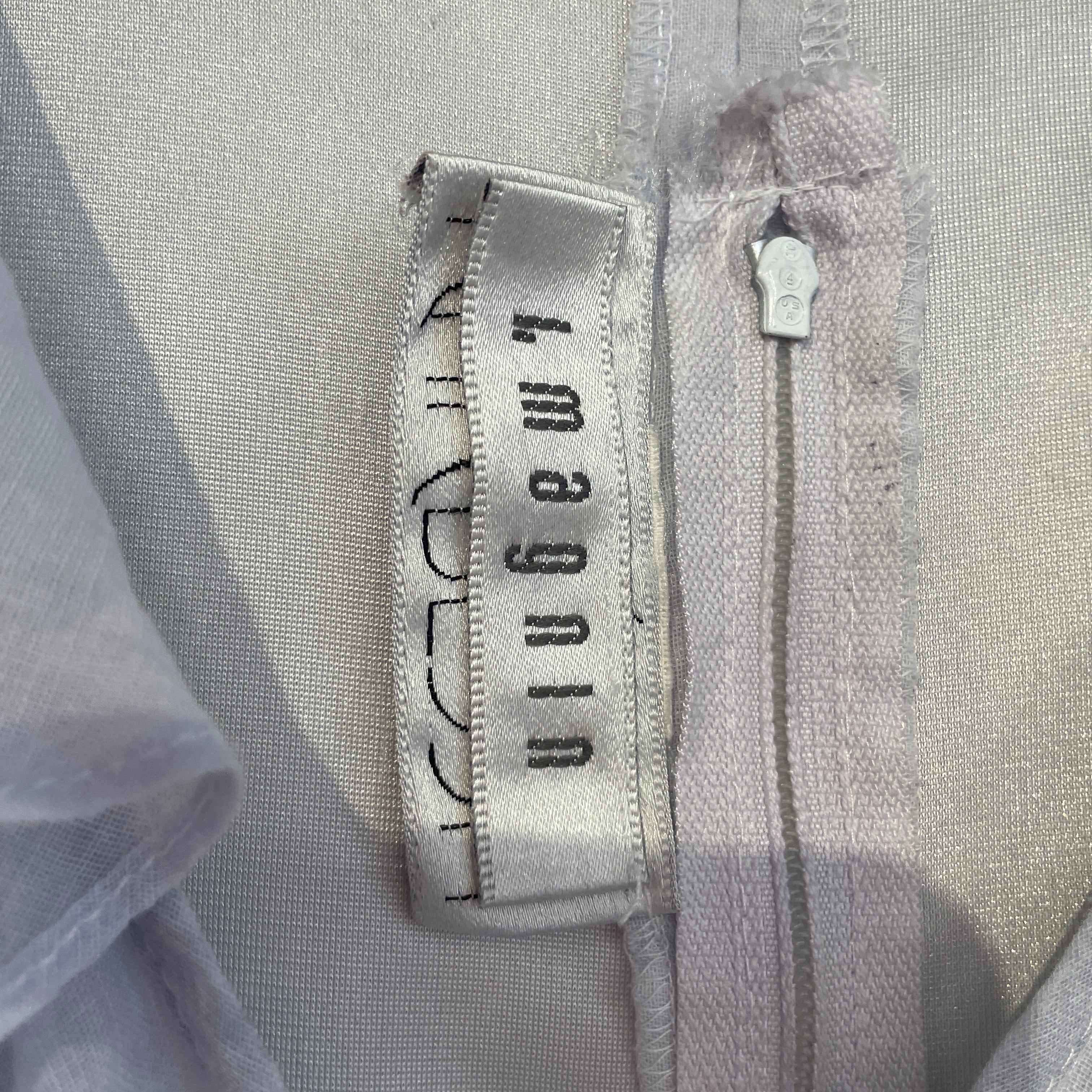 Vintage/SL Dress/L/Stripe/Cotton/WHT/L MAGNIN COTTON EYELET MAXI view 3