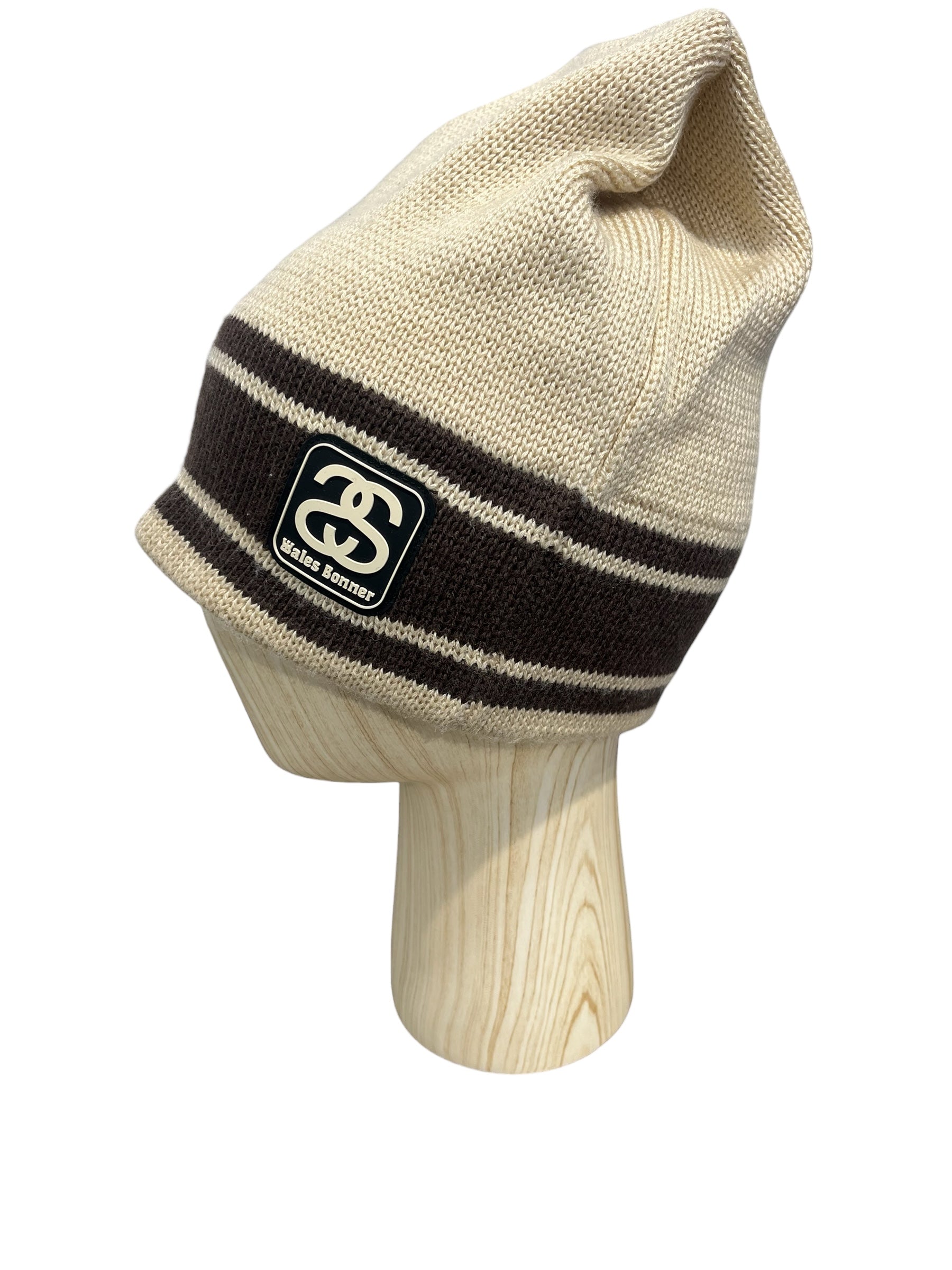 STUSSY/WALES BONNER/Beanie/Stripe/Cotton/CRM/TRAPEZOID BEANIE COLLAB view 2
