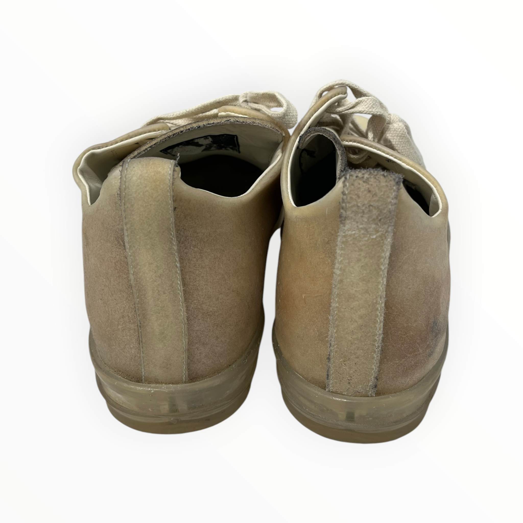 Rick Owens/Low-Sneakers/EU 43/Leather/BEG/EDFU TRANSPARENT RAMONE LOW view 6