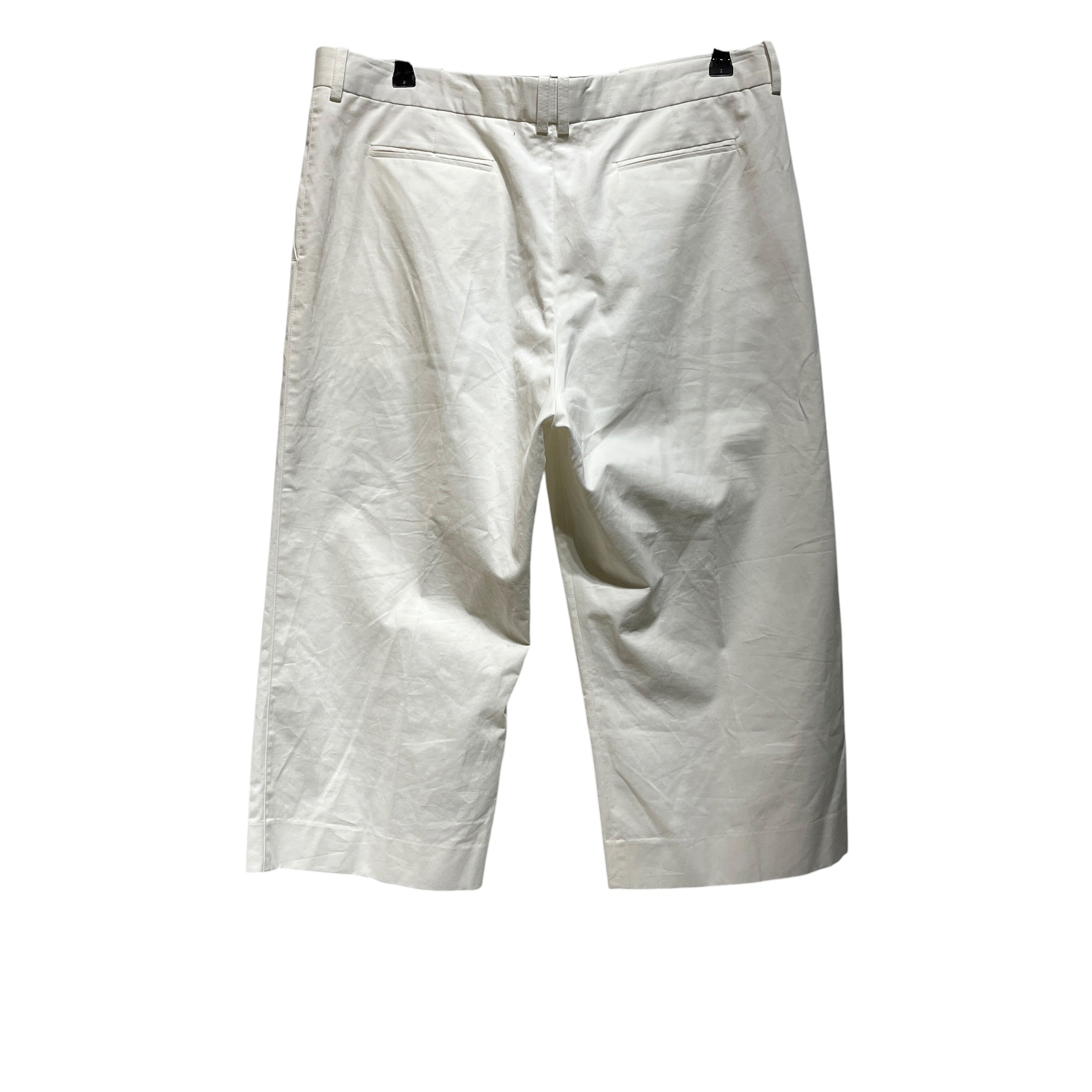 THE ROW/Straight Pants/12/Cotton/WHT/Cut Off Dress Pants view 2