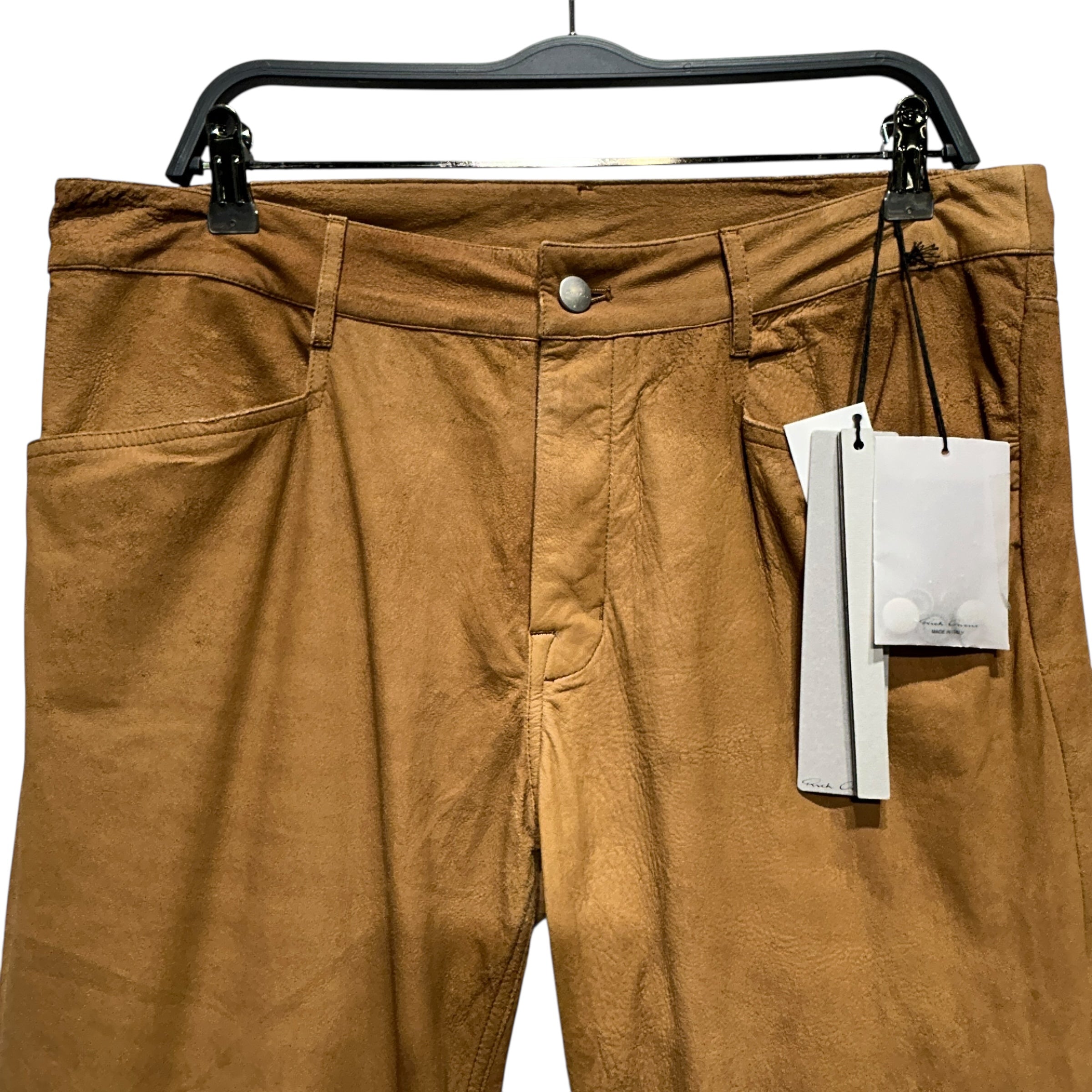 Rick Owens/Straight Pants/52/Leather/ORN/TYRONE CUT "HONEY" view 5