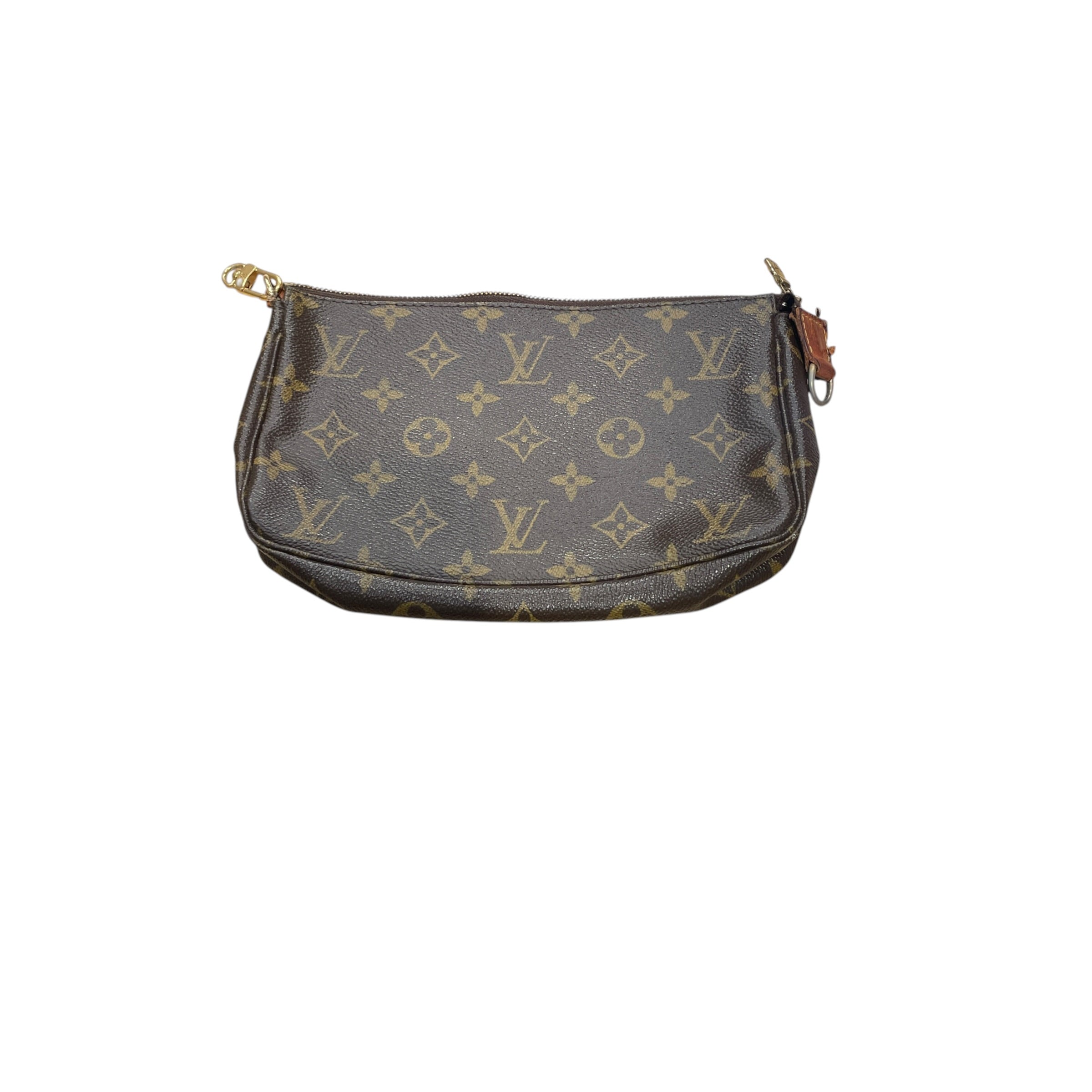 LOUIS VUITTON/Pouch/Monogram/Leather/BRW/travel/makeup pouch view 1
