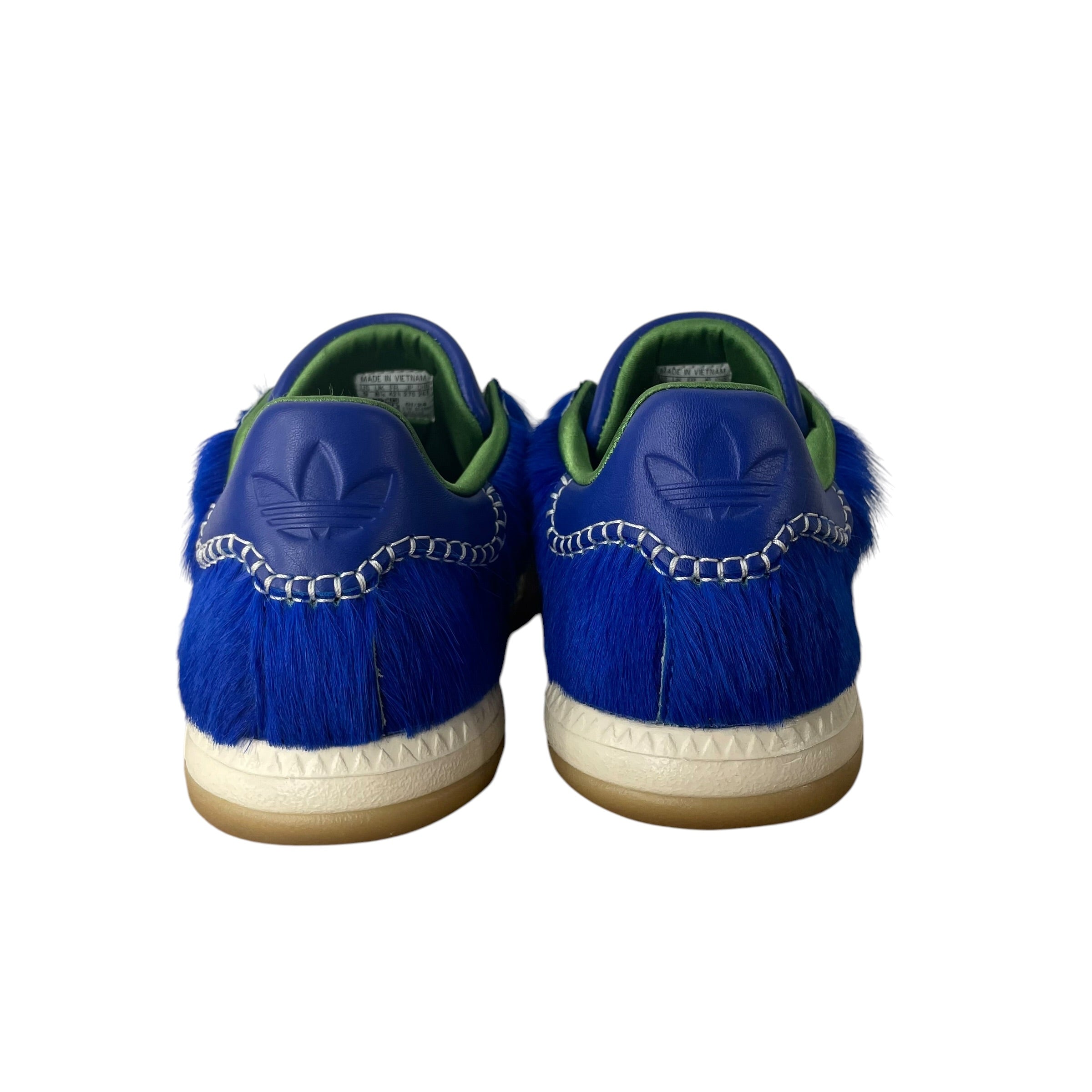 adidas/WALES BONNER/Low-Sneakers/US 8.5/MLT/blue ponyhair back view 5