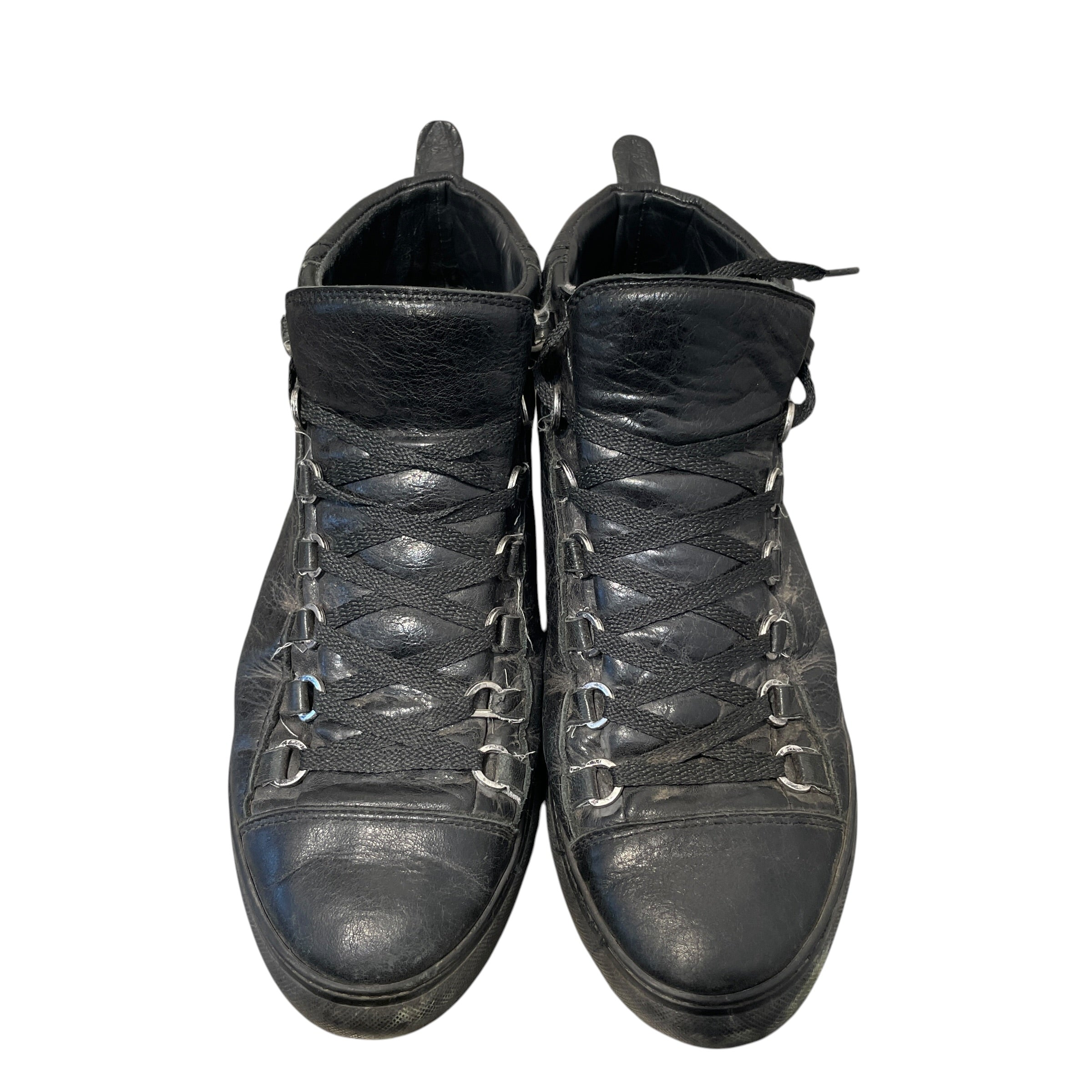 BALENCIAGA/Hi-Sneakers/EU 41/Leather/BLK/Balenciaga Arenas view 2