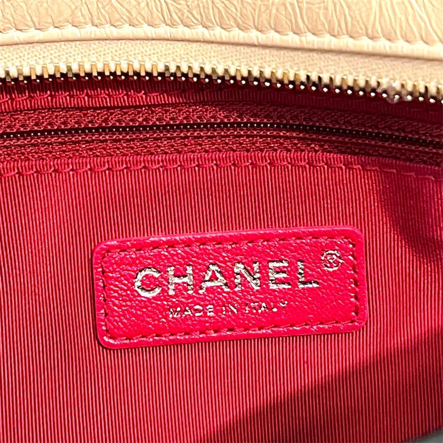 CHANEL/Cross Body Bag/Leather/BEG/large gabrielle hobo/ blk/beig view 3