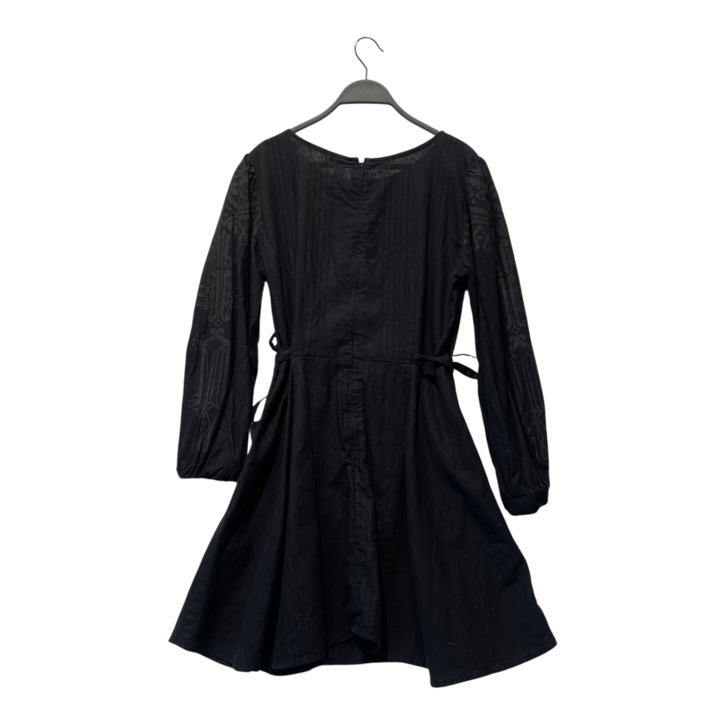 JONNY COTA/LS Dress/L/All Over Print/Cotton/BLK/CHEST PATTERN view 2