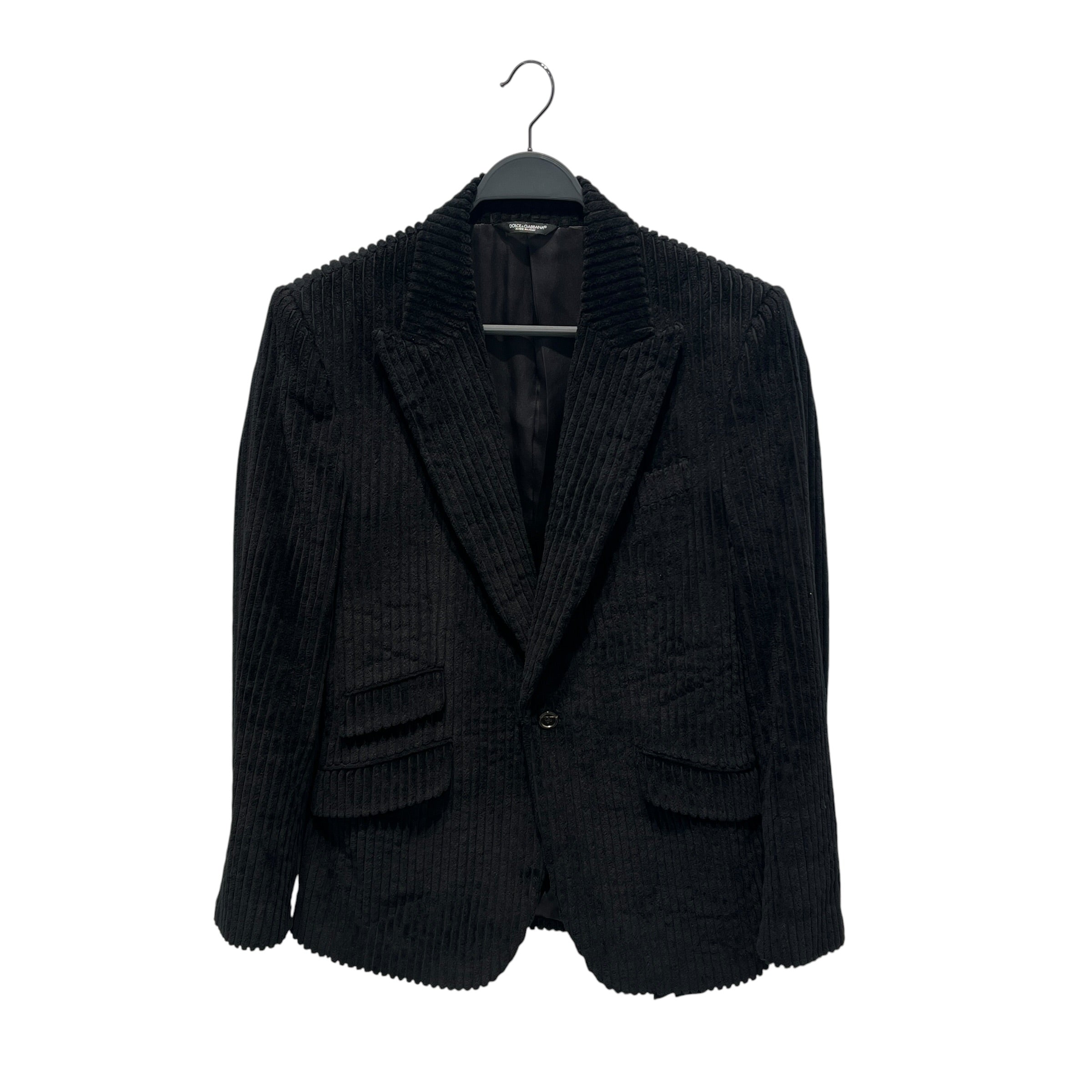DOLCE&GABBANA/Jacket/L/Cotton/BLK/corduroy blazer view 10