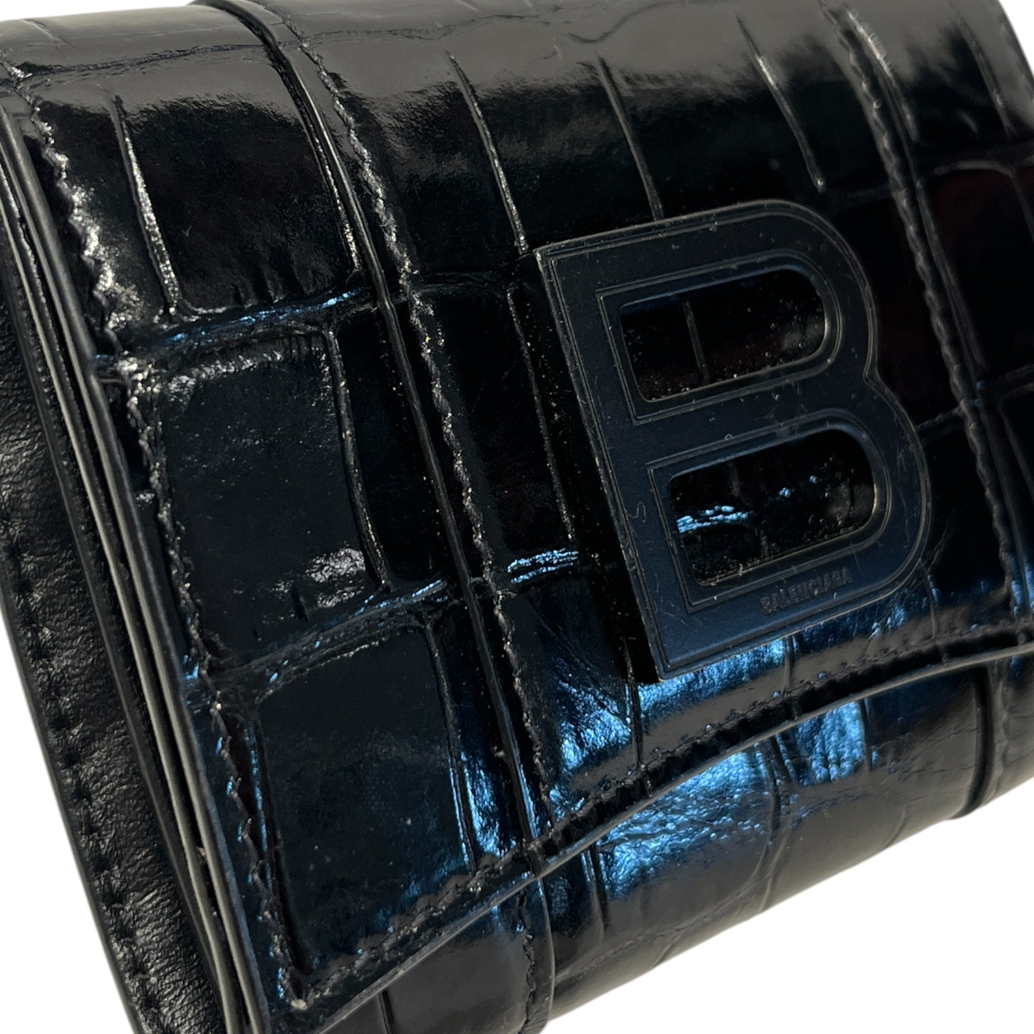 BALENCIAGA/Trifold Wallet/Leather/BLK/L's/63433 4 1000 hour glass view 6