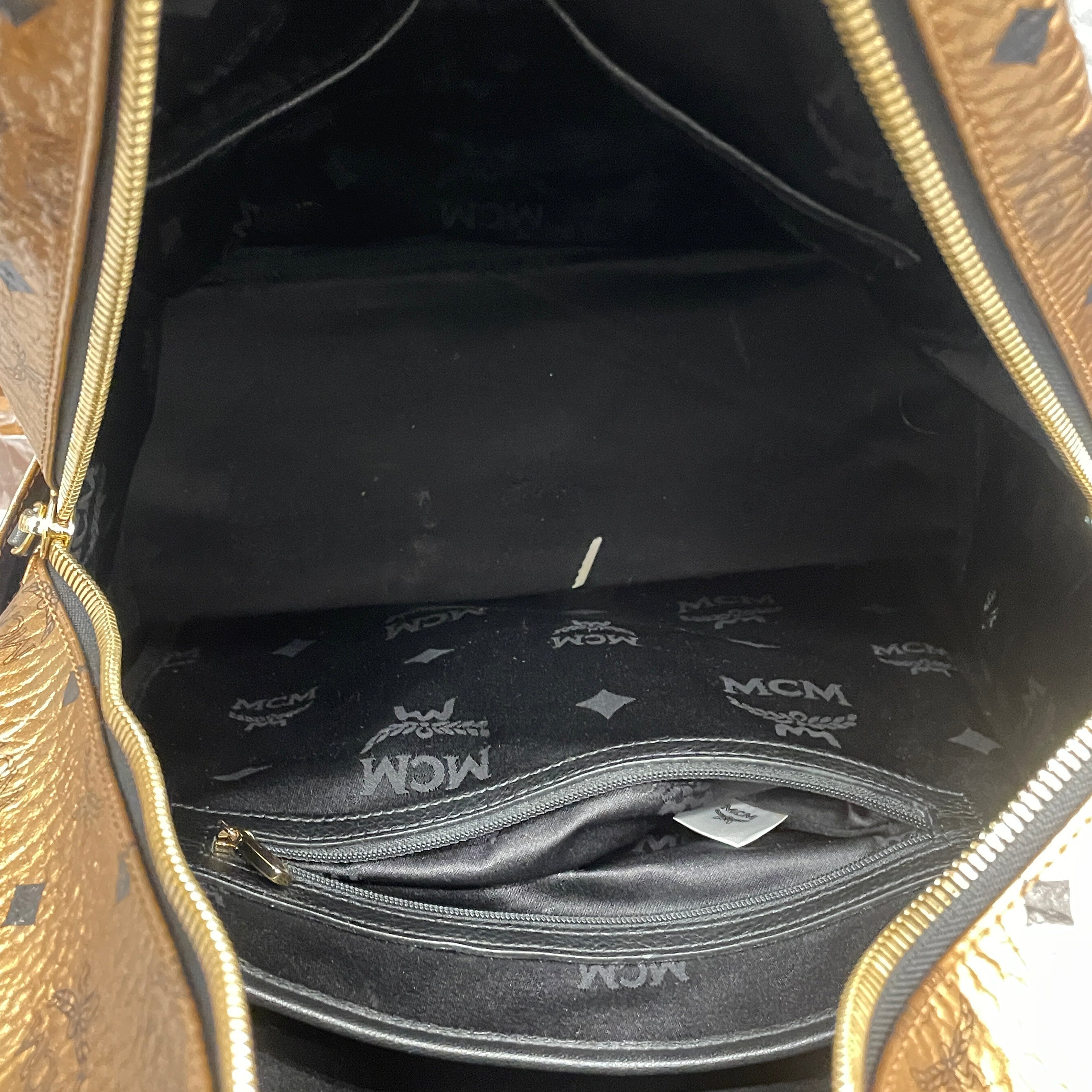 MCM/Backpack/Monogram/Leather/GLD/ view 4