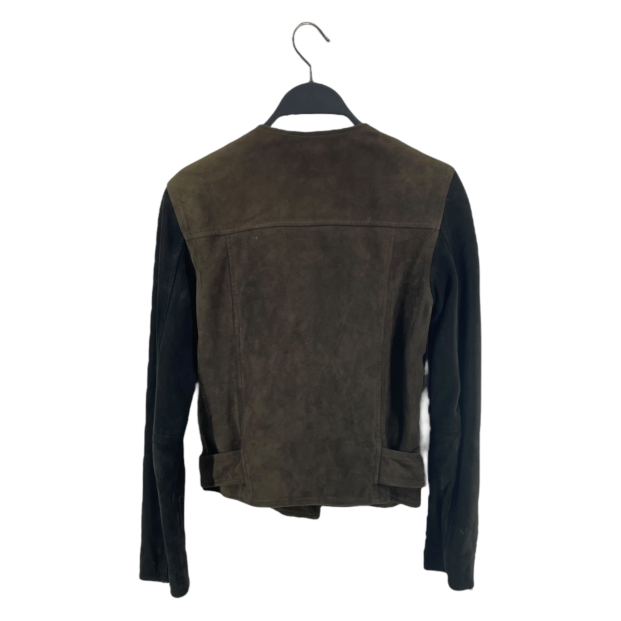 ALLSAINTS/Leather Jkt/2/Suede/BRW/BLK SLEEVES view 2
