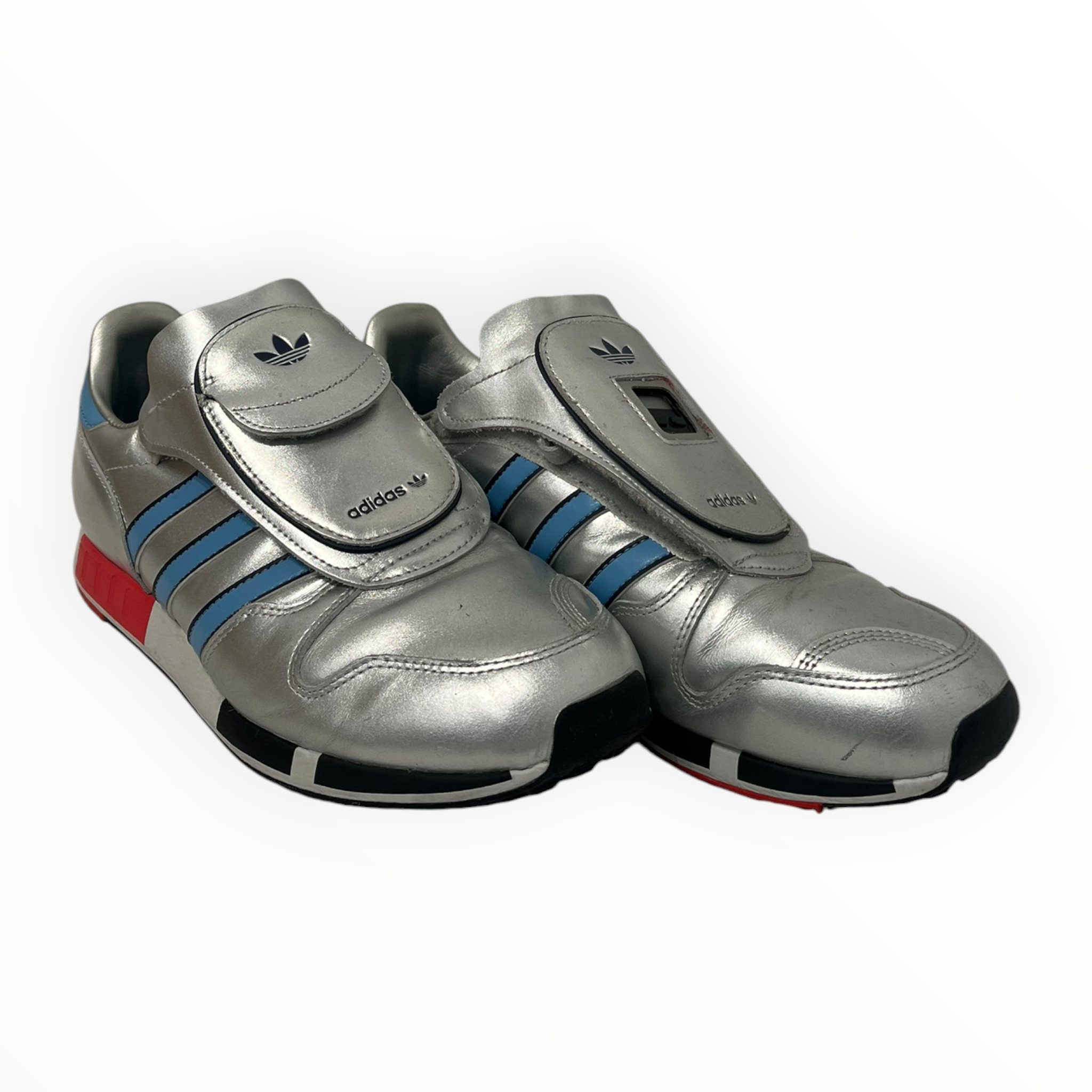 adidas/Low-Sneakers/US 10/Leather/SLV/MICROPACER VELCRO PAD view 1