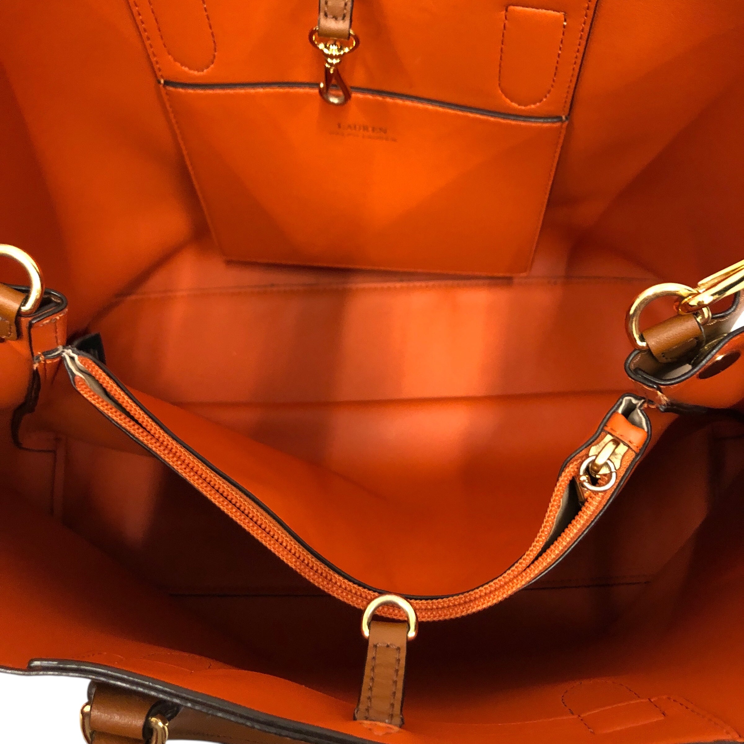 RALPH LAUREN/Tote Bag/Leather/CML/ view 4