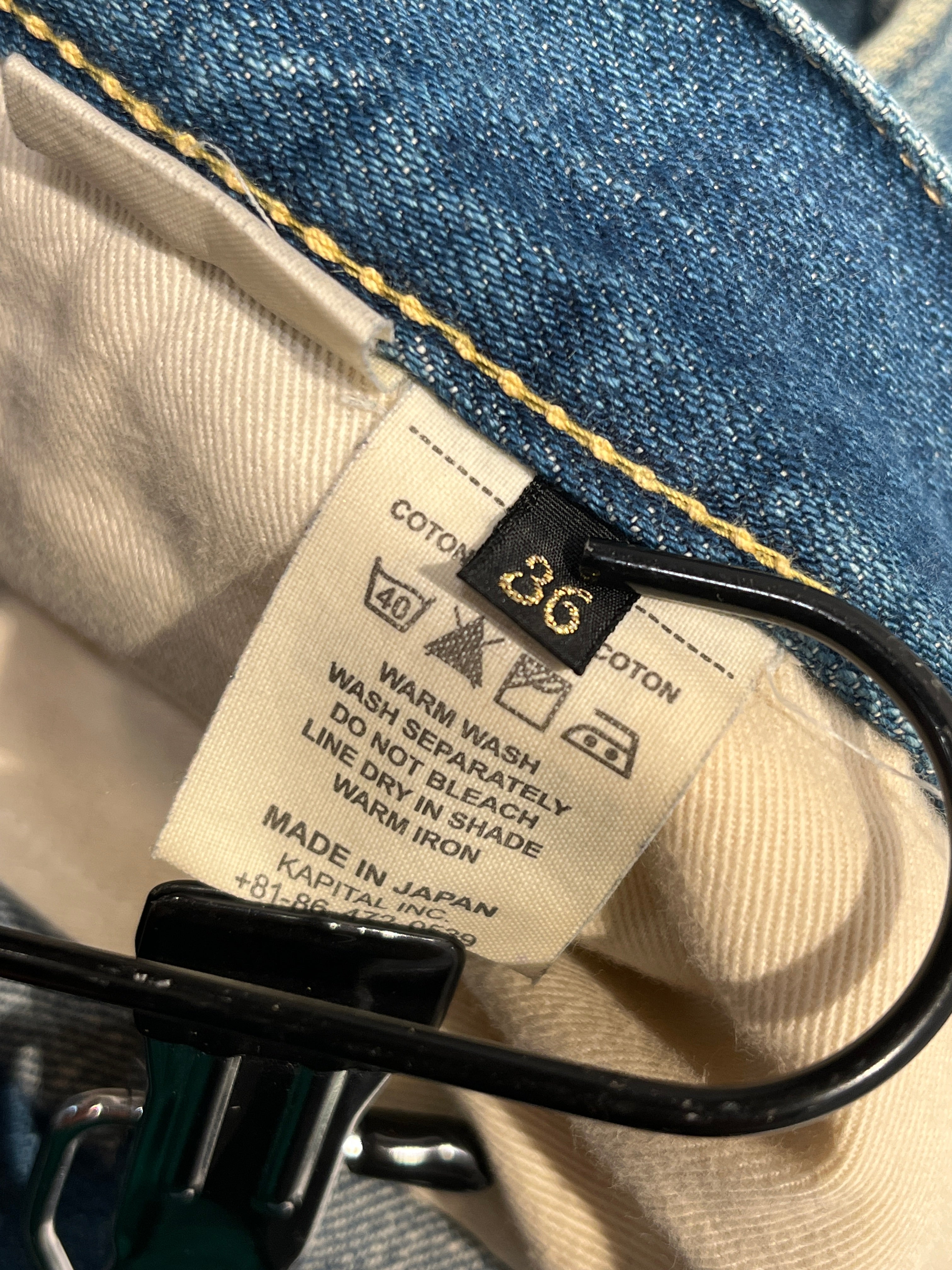 KAPITAL/Straight Pants/Denim/BLU/ view 4