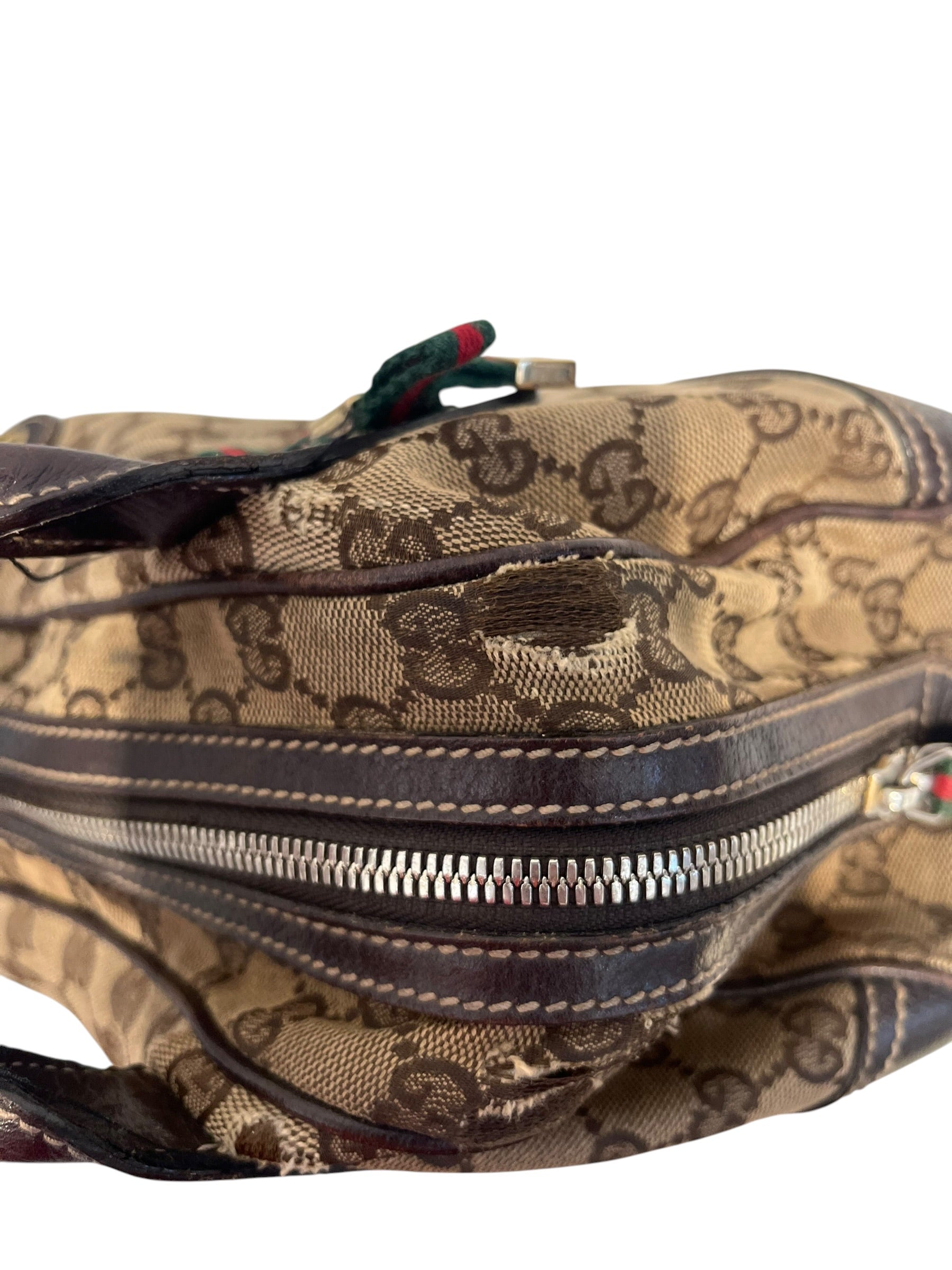 GUCCI/Hand Bag/Monogram/Cotton/BRW/gucci bow shoulder bag view 5