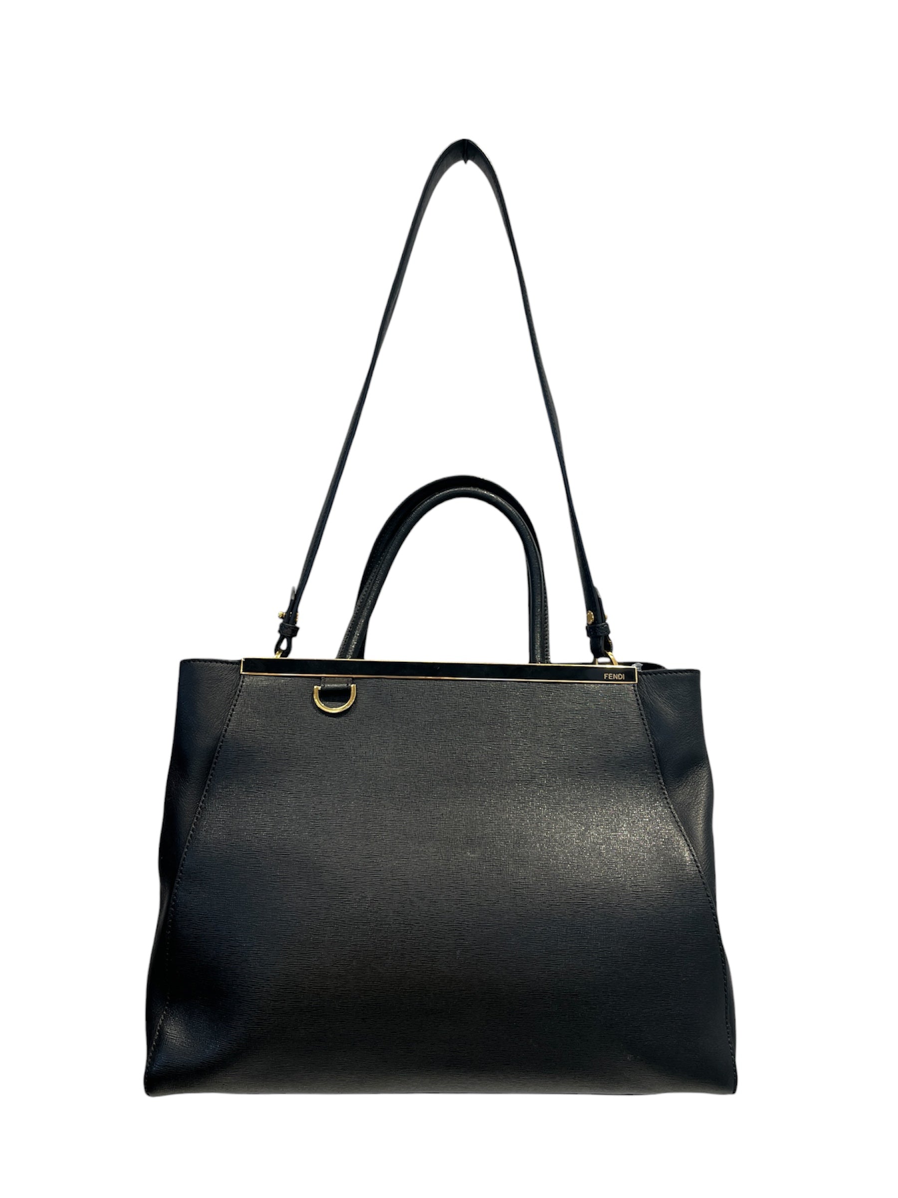 FENDI/Hand Bag/L/Leather/BLK/ view 3