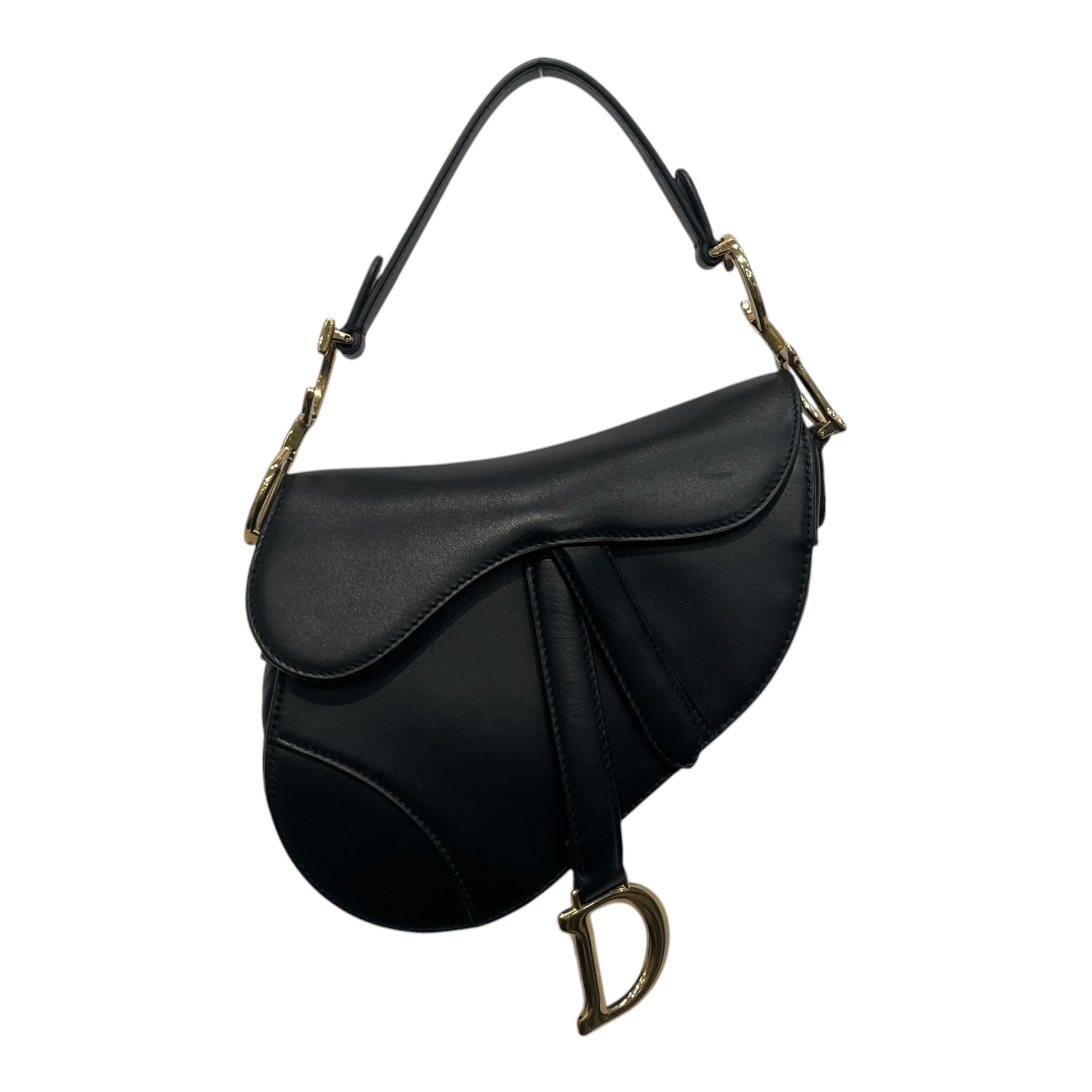Christian Dior/Bag/Leather/BLK/MINI SADDLE BAG view 1