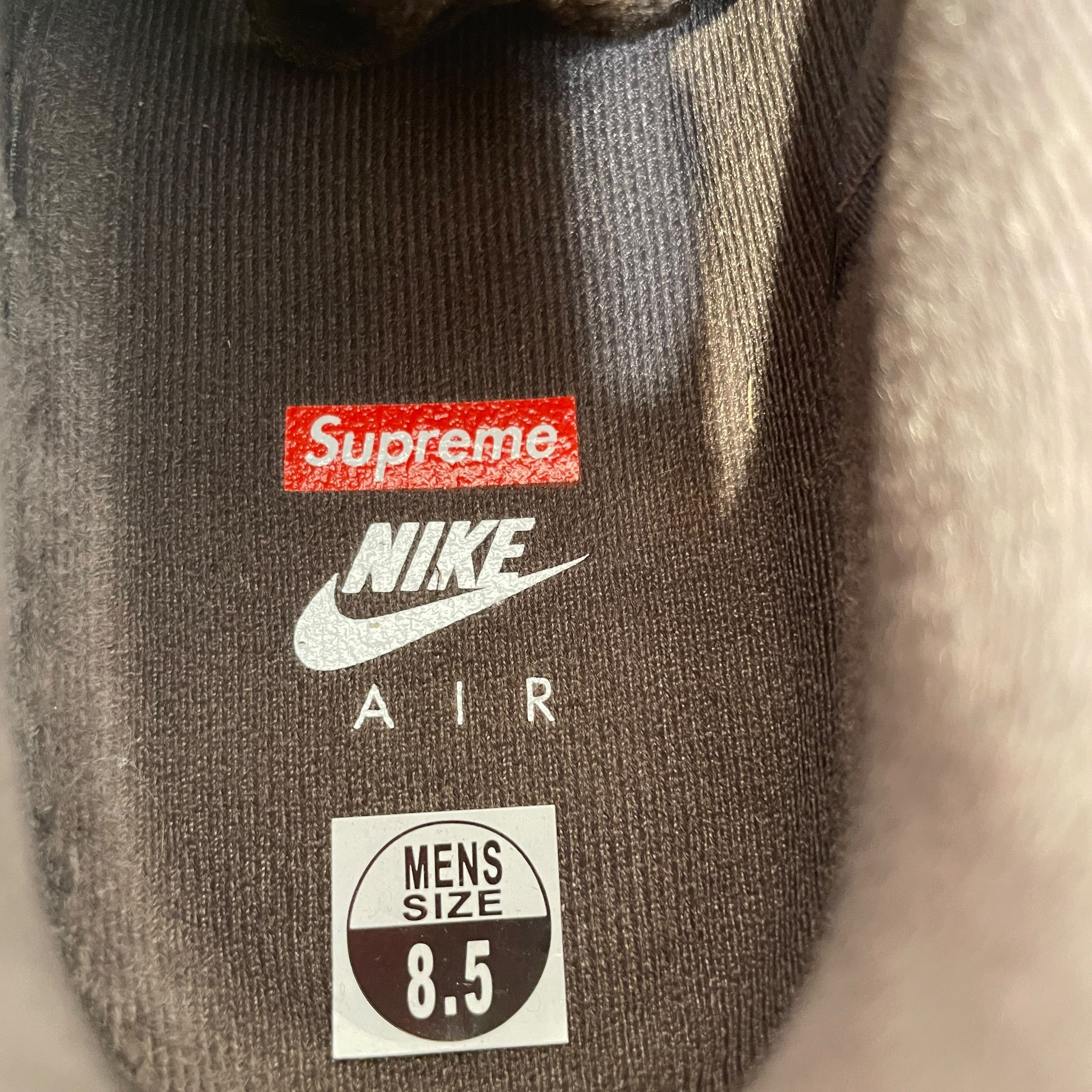 Supreme/NIKE/Low-Sneakers/US 8.5/Leather/BRW/Air Force 1 Low 'Box Logo' view 5