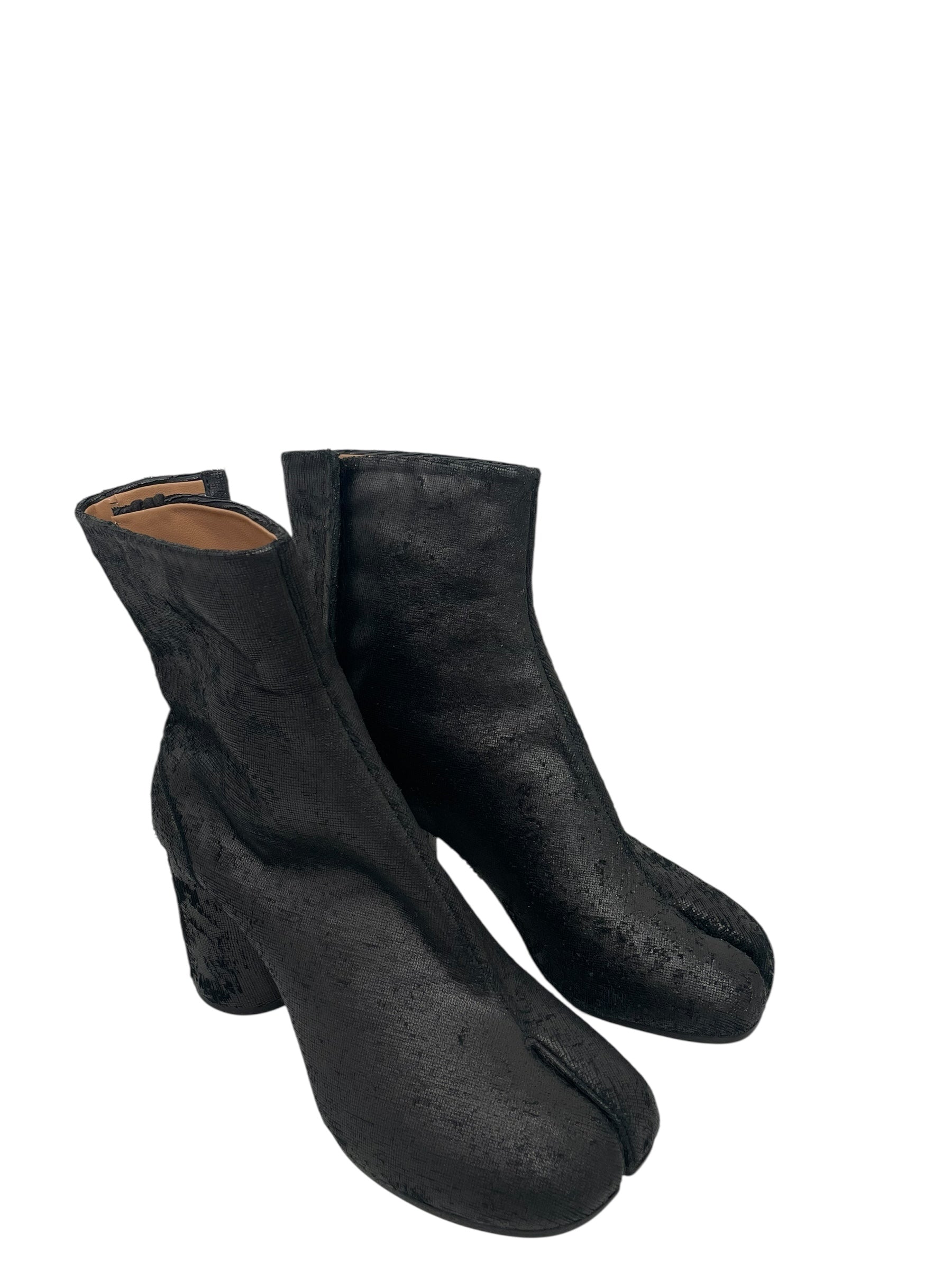Maison Margiela/Ankle Boots/EU 39/Cotton/BLK/LASER CUT TABI BOOT view 2