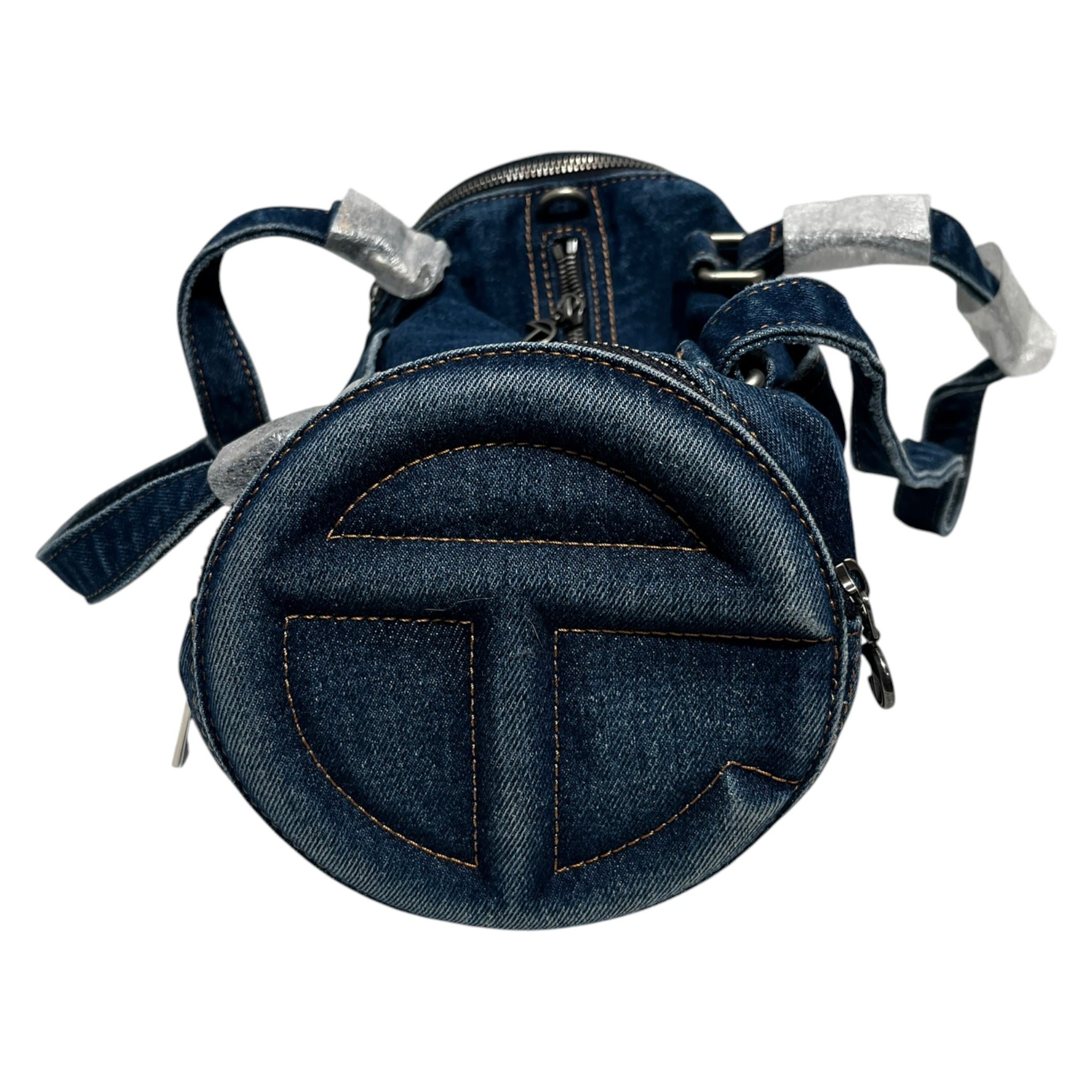 Telfar/Cross Body Bag/Denim/BLU/ROUND MED DUFFLE view 3