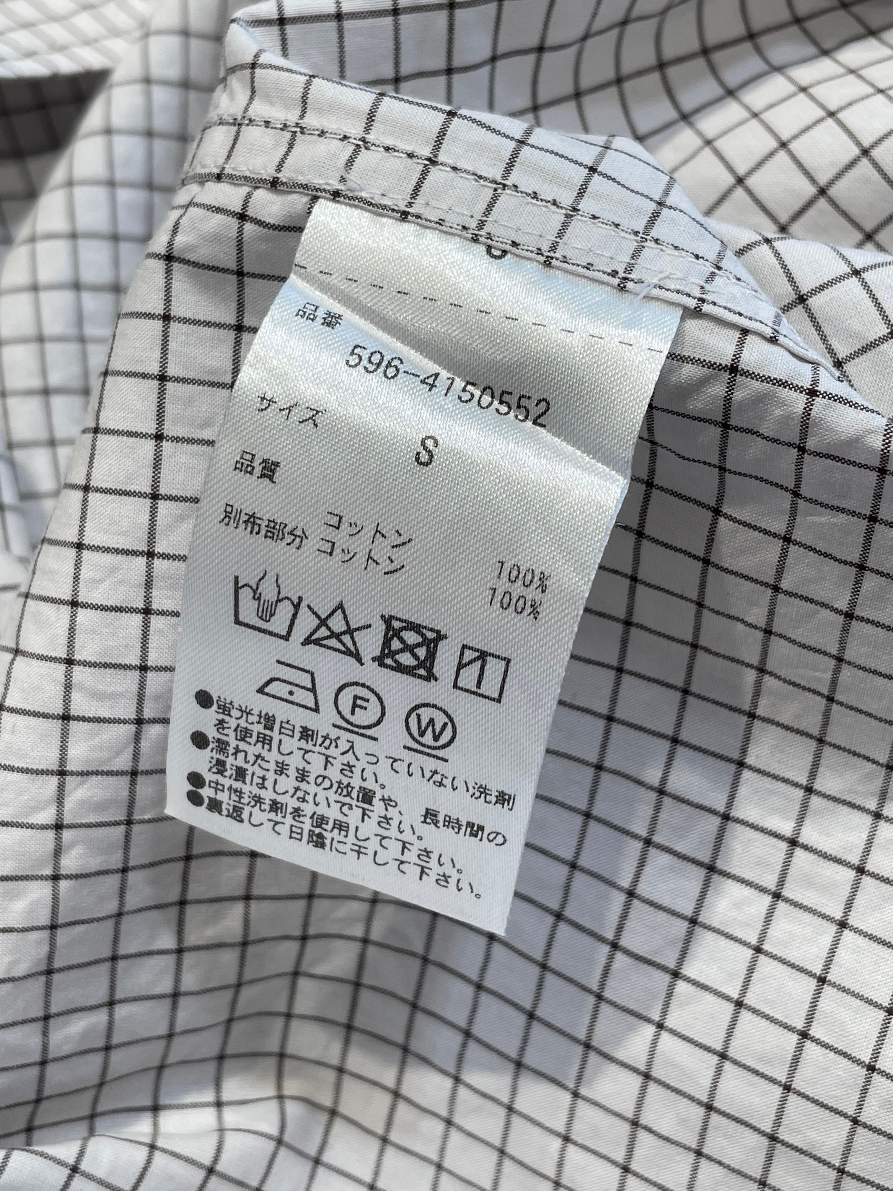 Margaret Howell/SS Shirt/S/Cotton/WHT/Plaid/pocket view 4