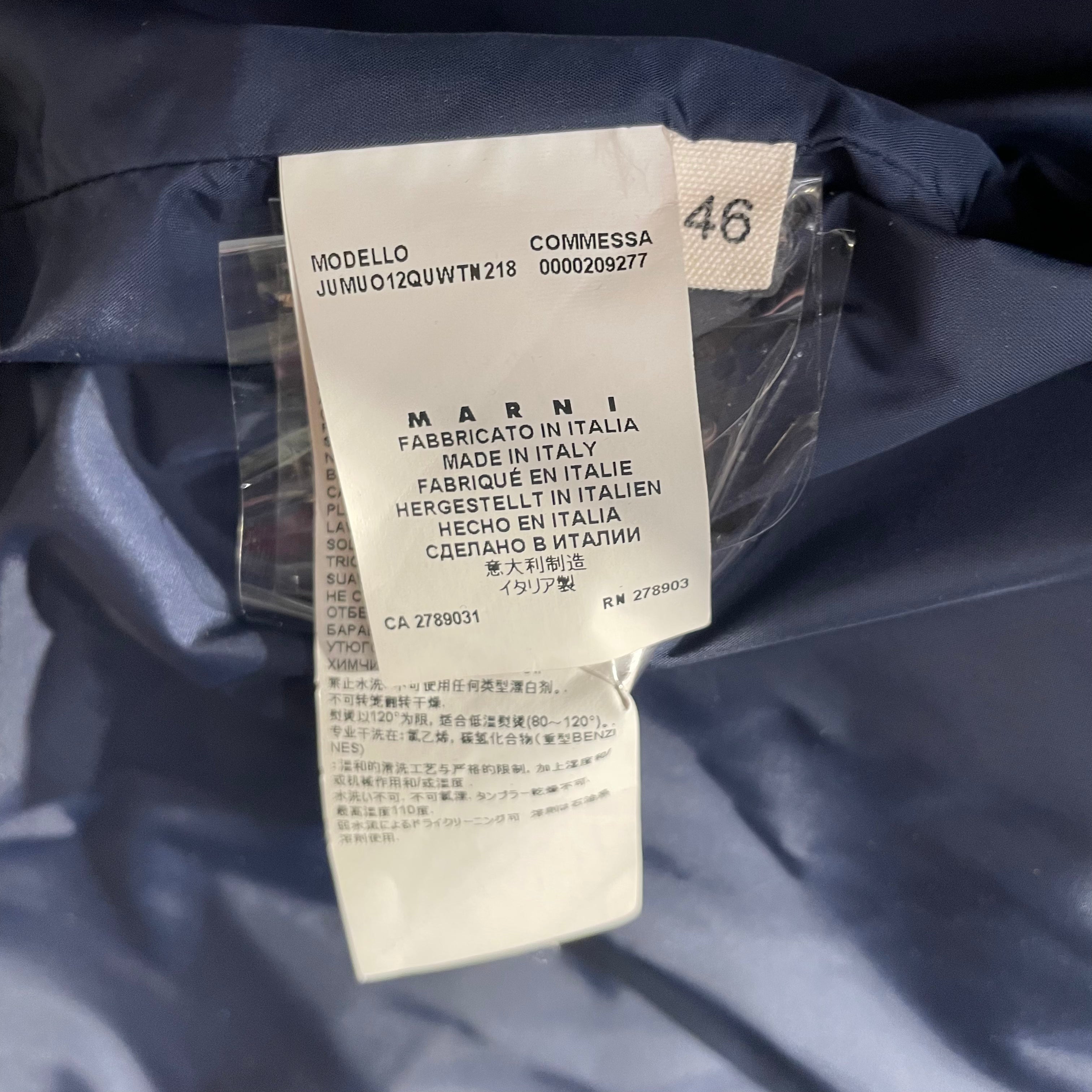 MARNI/Puffer Jkt/M/Nylon/NVY/ view 4
