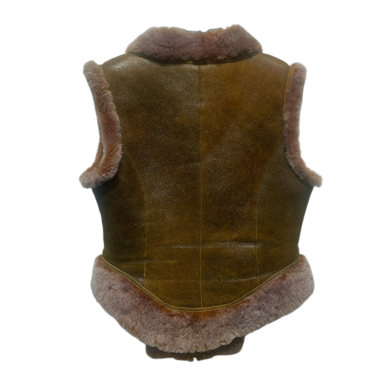 Jean Paul Gaultier/Vest/40/Fur/BRW/JPG x KNWLS Shearling