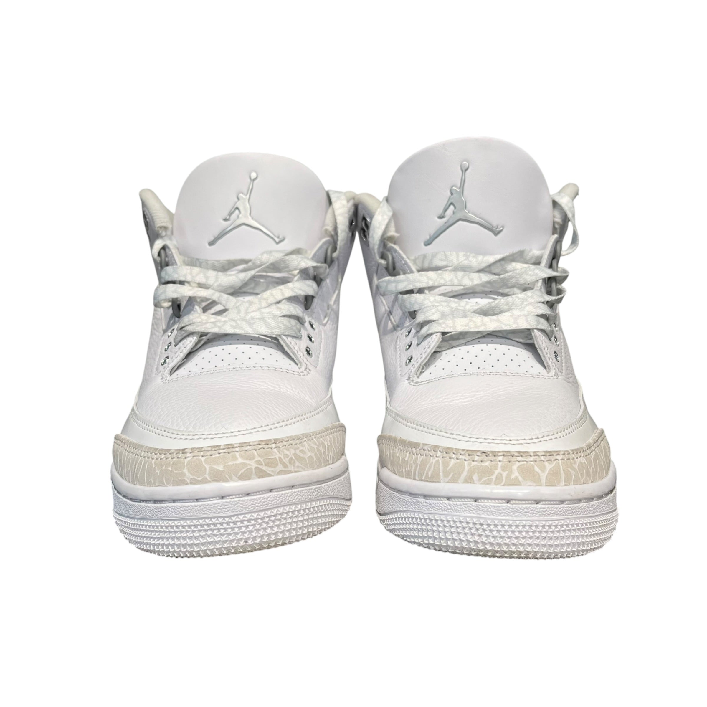 NIKE/Hi-Sneakers/US 9/Leather/WHT/retro 3 pure money view 2