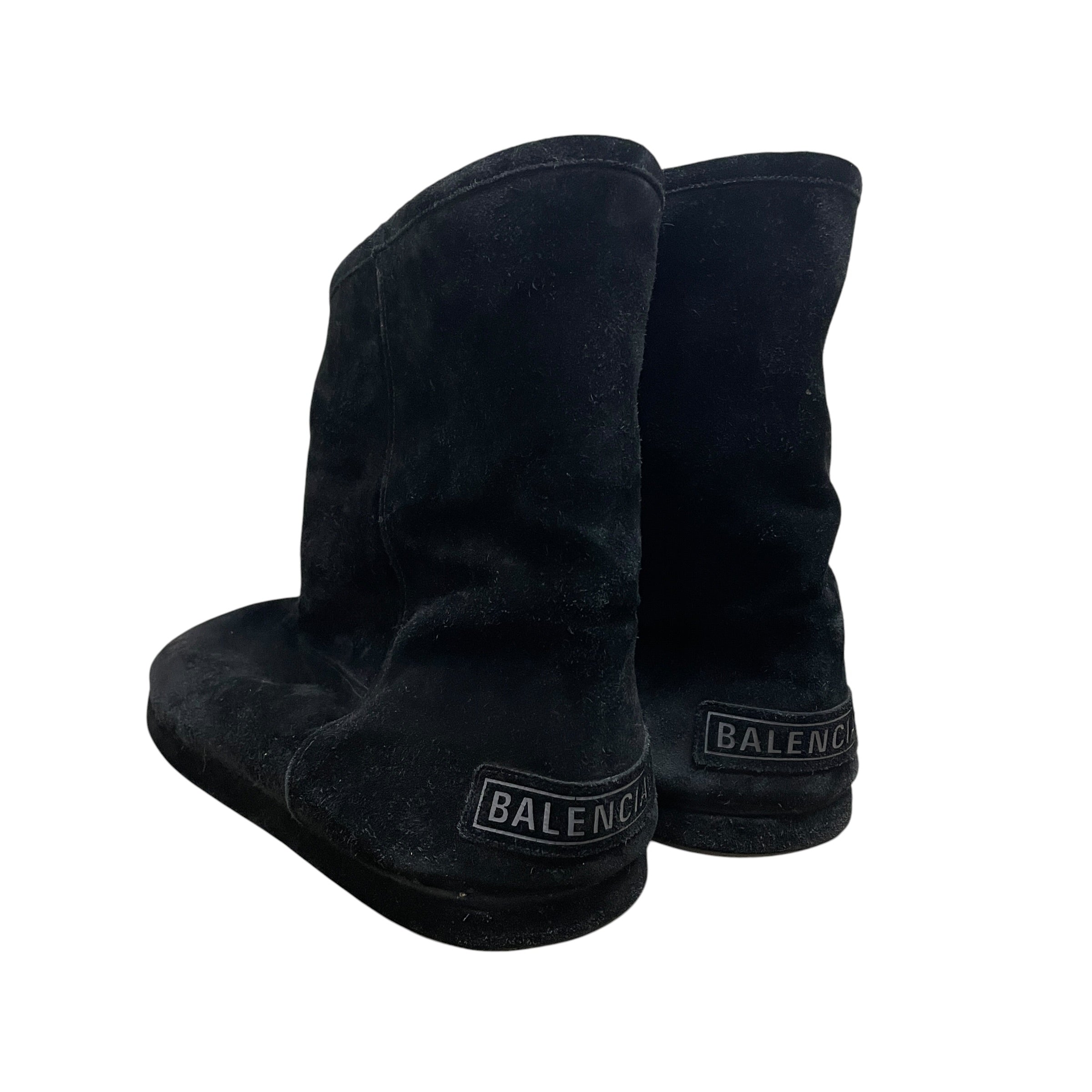 BALENCIAGA/Shoes/EU 45/Suede/BLK/ALASKA SOFT BOOTIE view 3