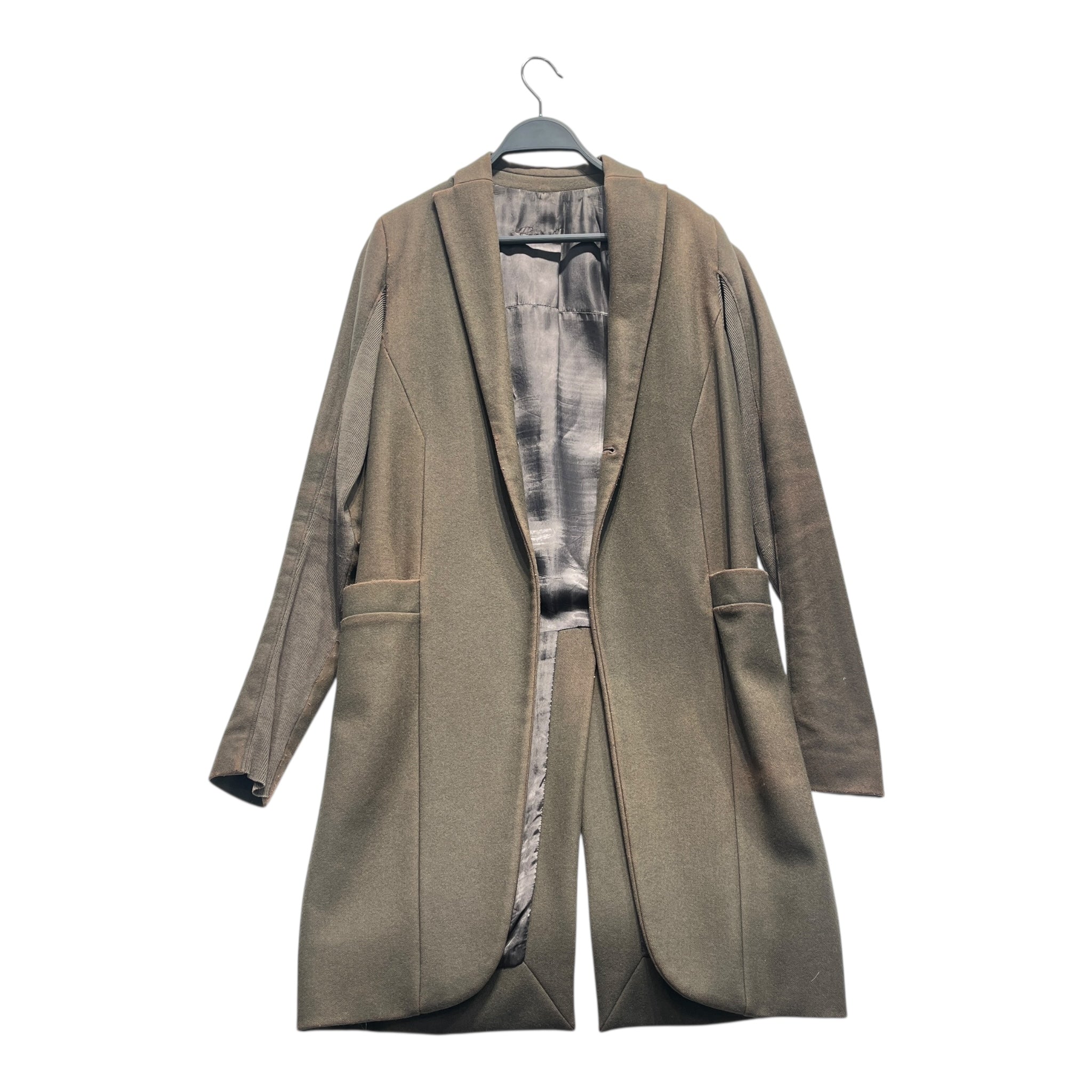 Rick Owens/Coat/6/Wool/BRW/SILK LINING/ PATINA ON WOOL view 1
