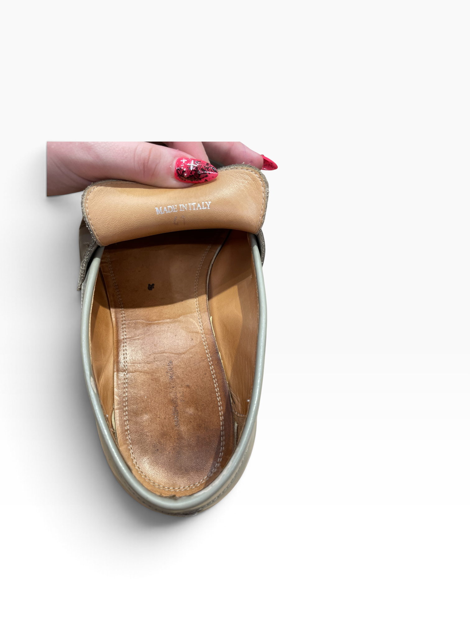 Maison Margiela/Loafers/EU 41/Leather/GRN/MARGIELA TABI view 3