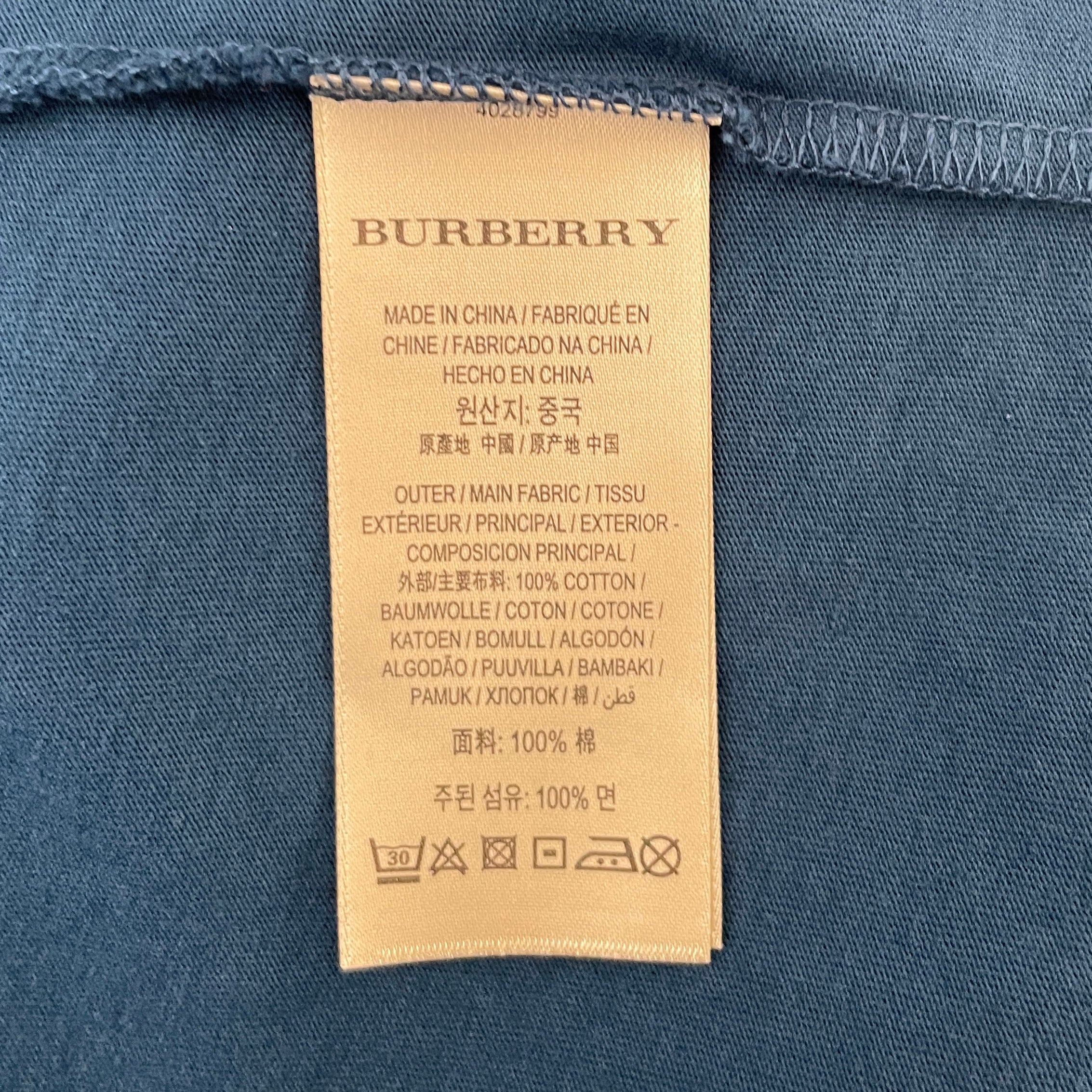 BURBERRY LONDON/LS T-Shirt/XL/Cotton/BLU/Plaid/ view 4