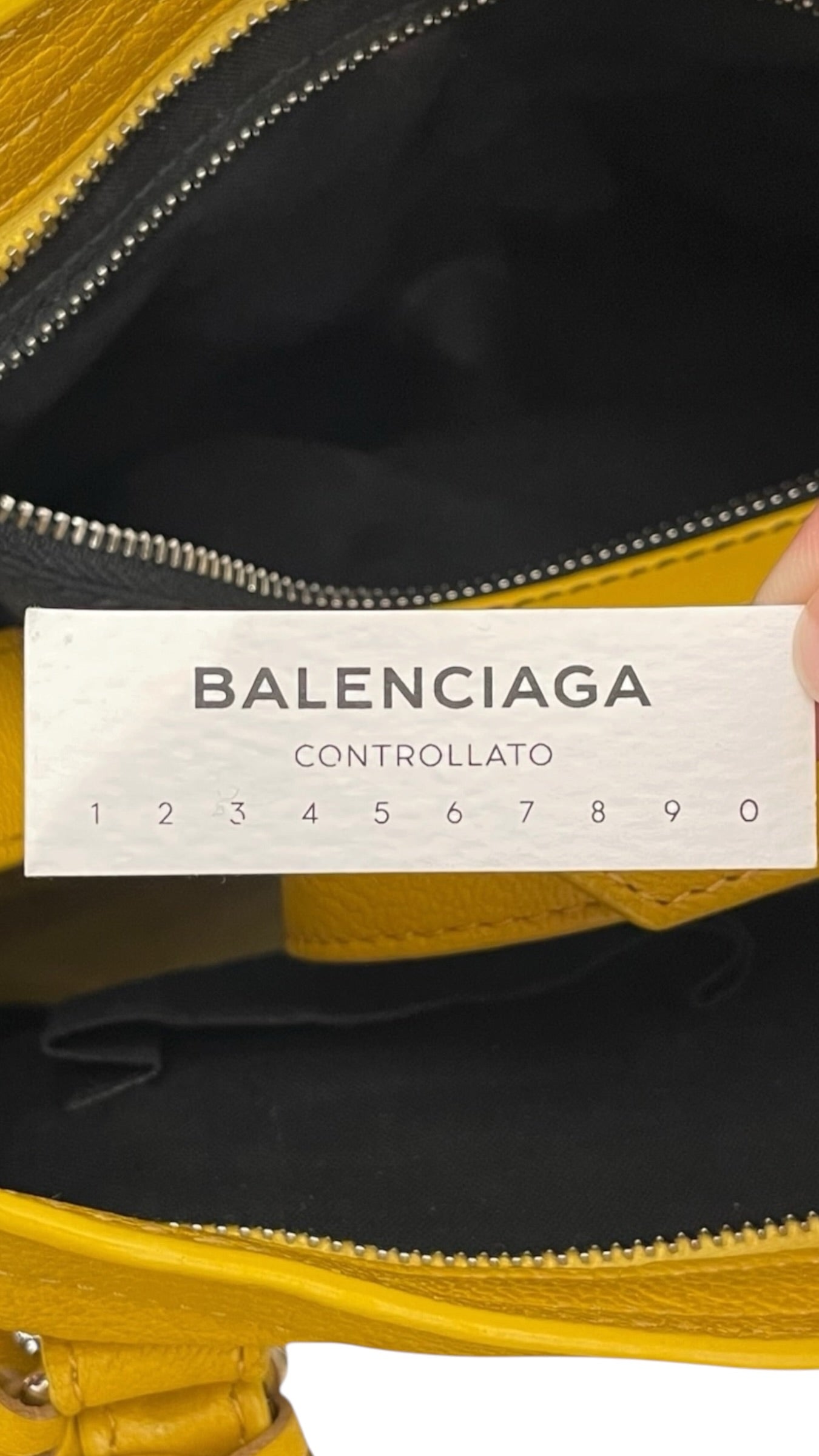 BALENCIAGA/Cross Body Bag/Leather/YEL/CITY BAG view 4