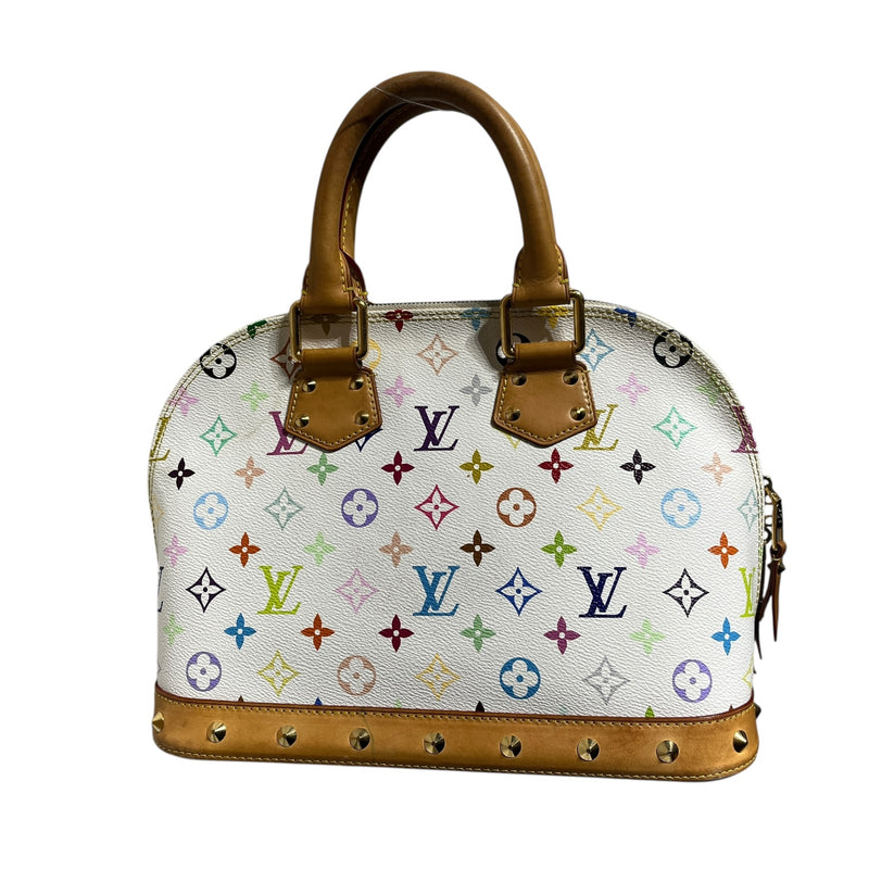 LOUIS VUITTON/Hand Bag/Monogram/Leather/WHT/ALMA MULTICOLOR NM