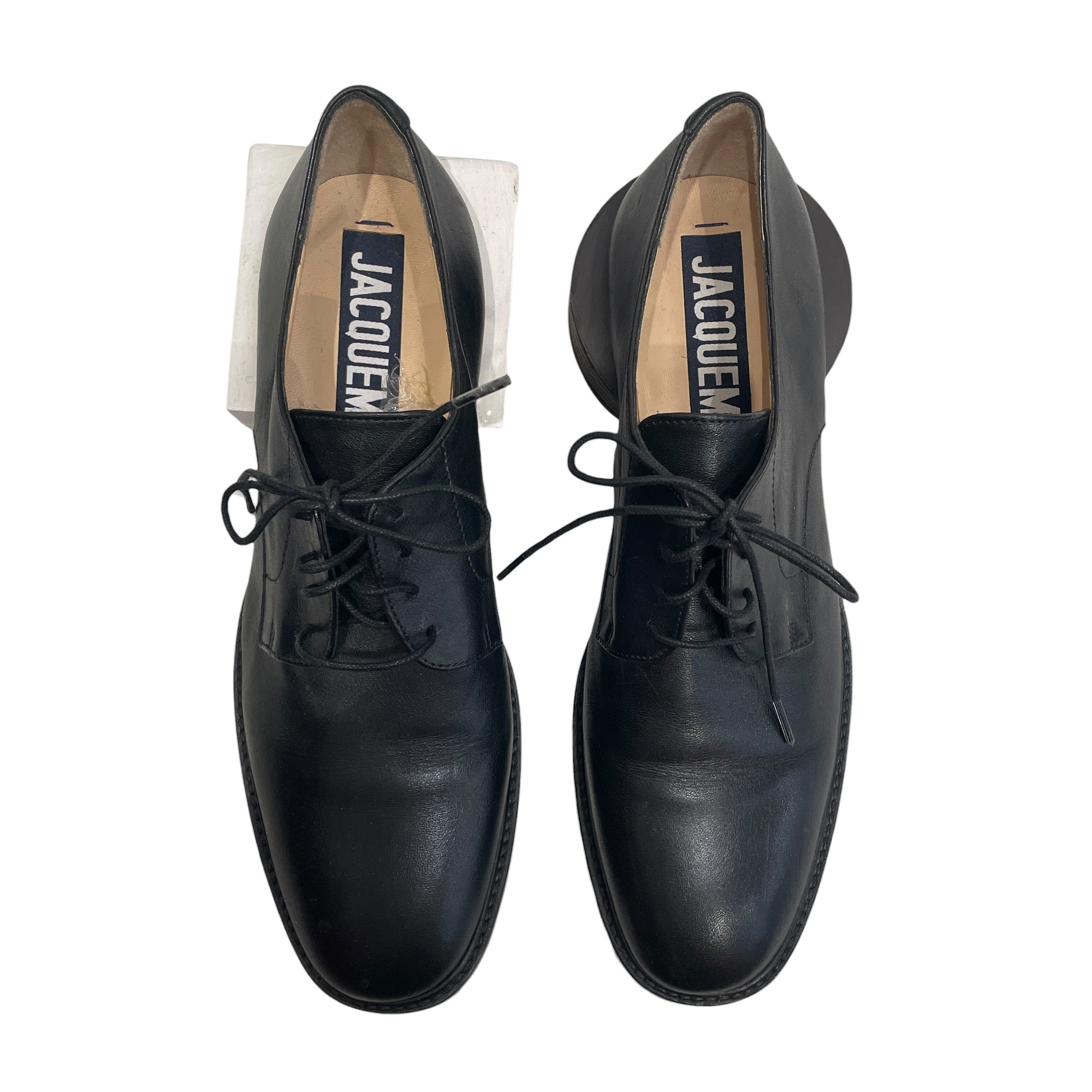 JACQUEMUS/Dress Shoes/EU 40/Leather/BLK/CLOWN SHOES SQAURE/CIRC HEEL view 2